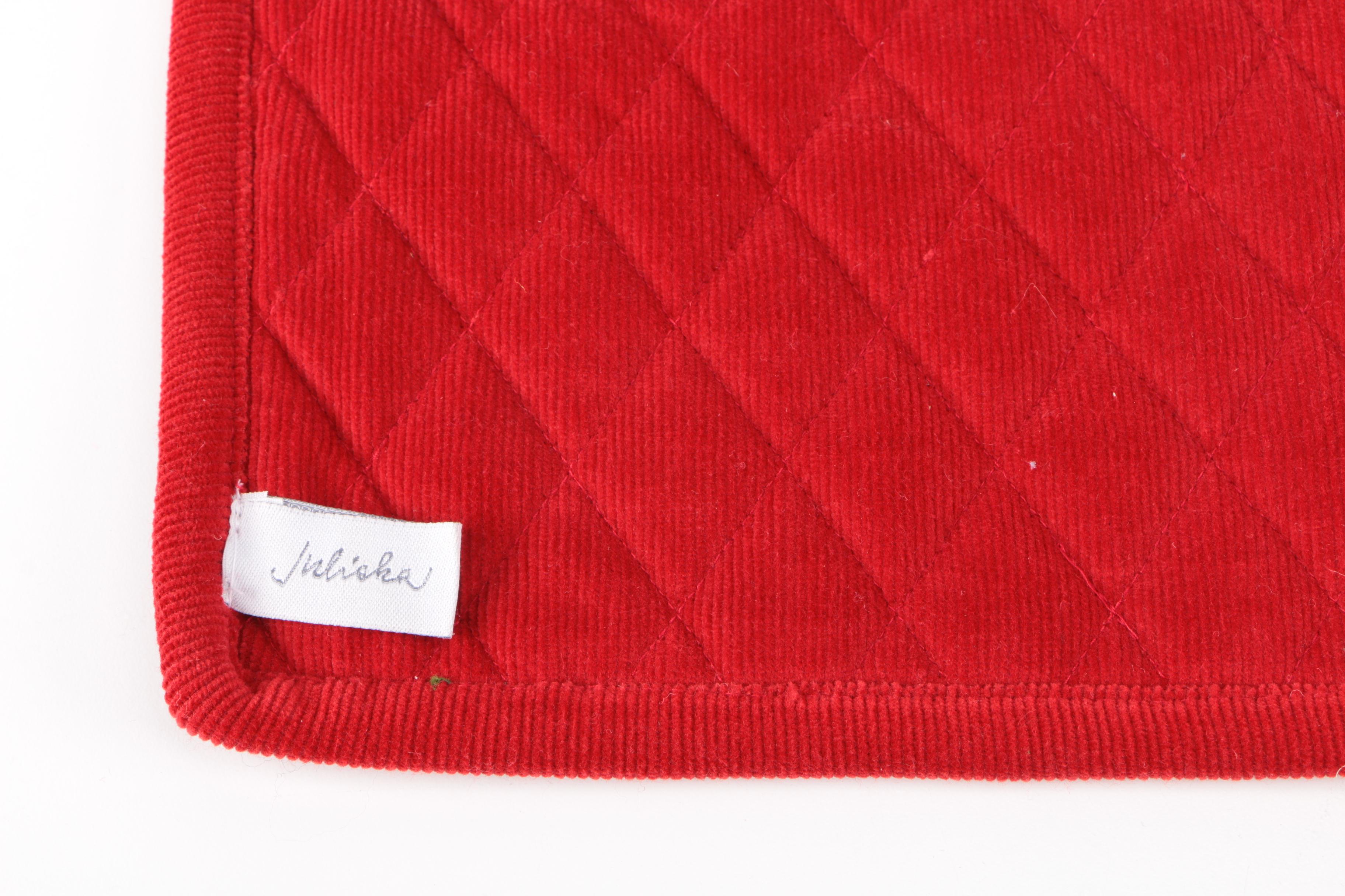 Quilted Velvet and Corduroy Placemats by Juliska and Ann Gish