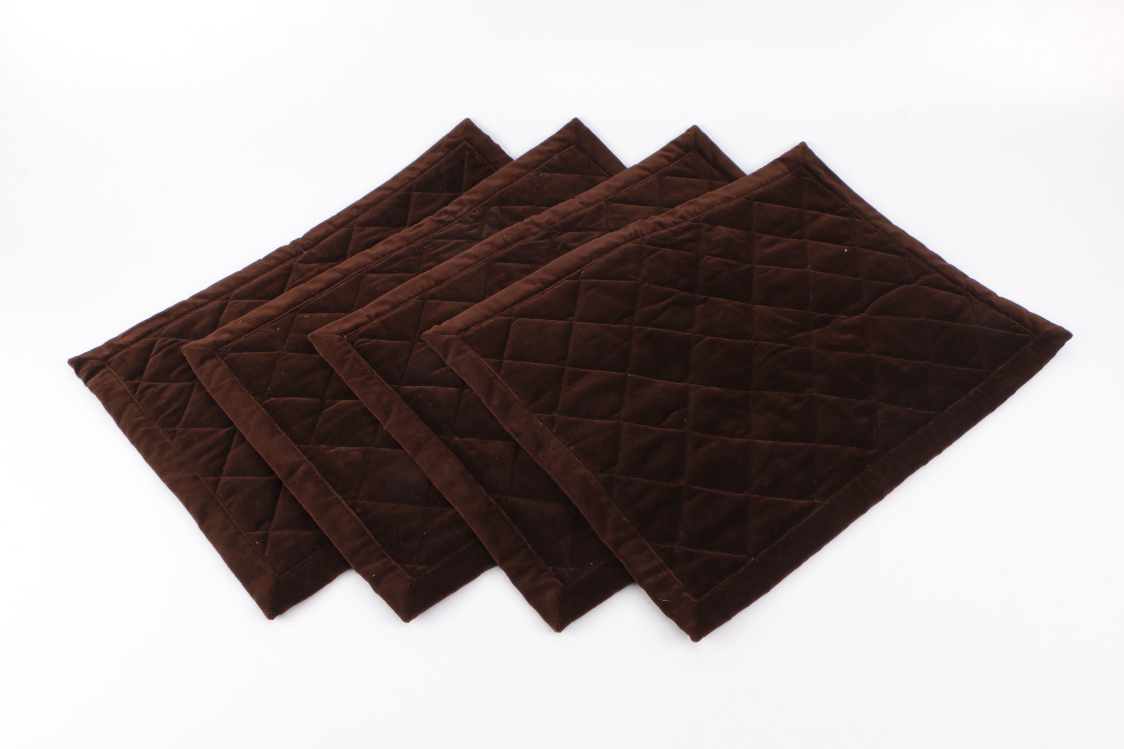 Quilted Velvet and Corduroy Placemats by Juliska and Ann Gish