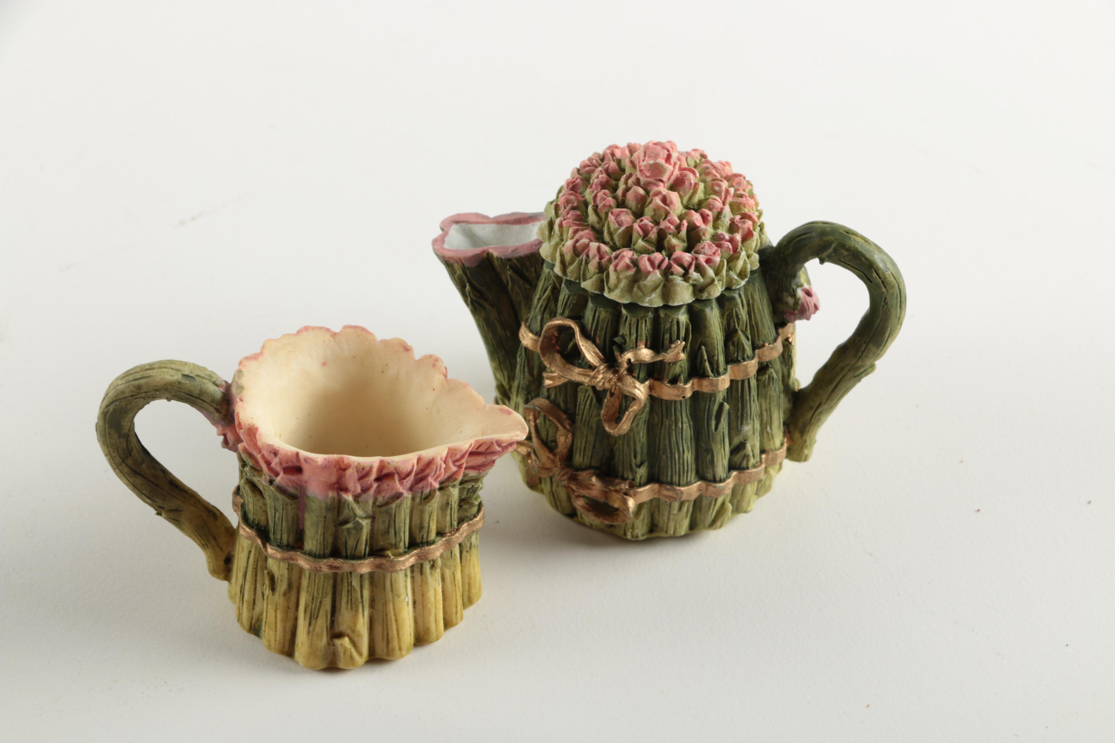 Miniature Ceramic Tea Set