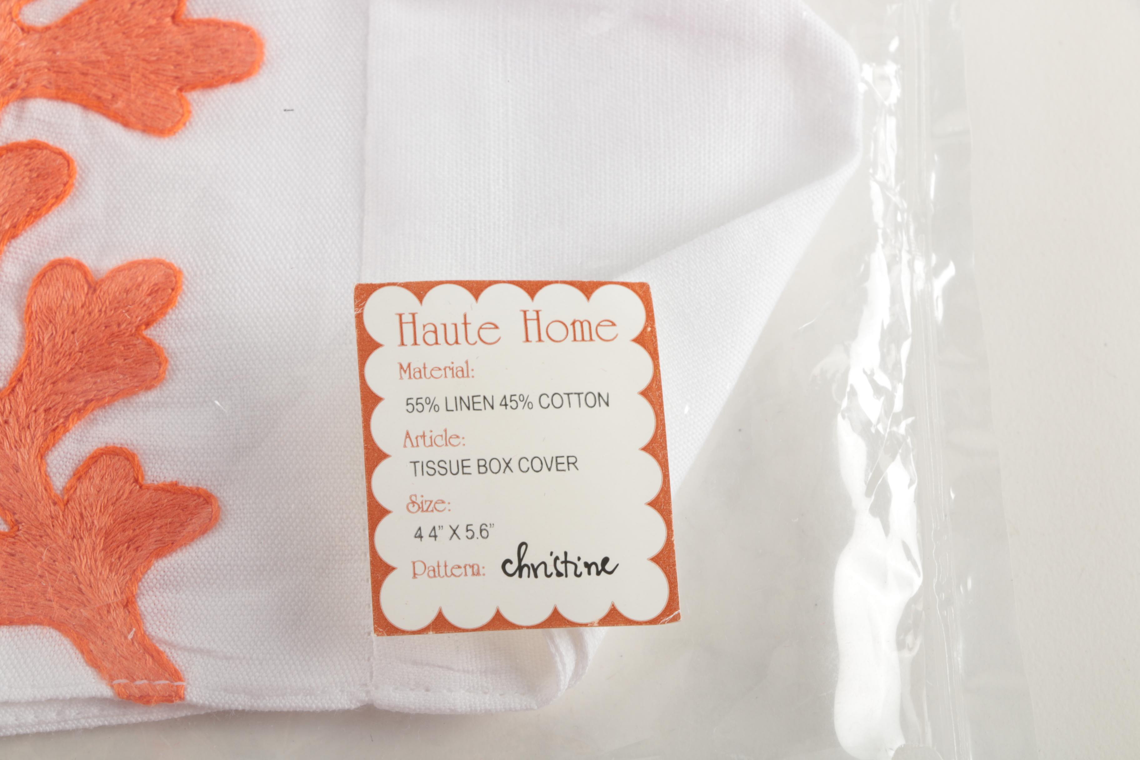 Shell Trinket Box and Tissue Box Cover