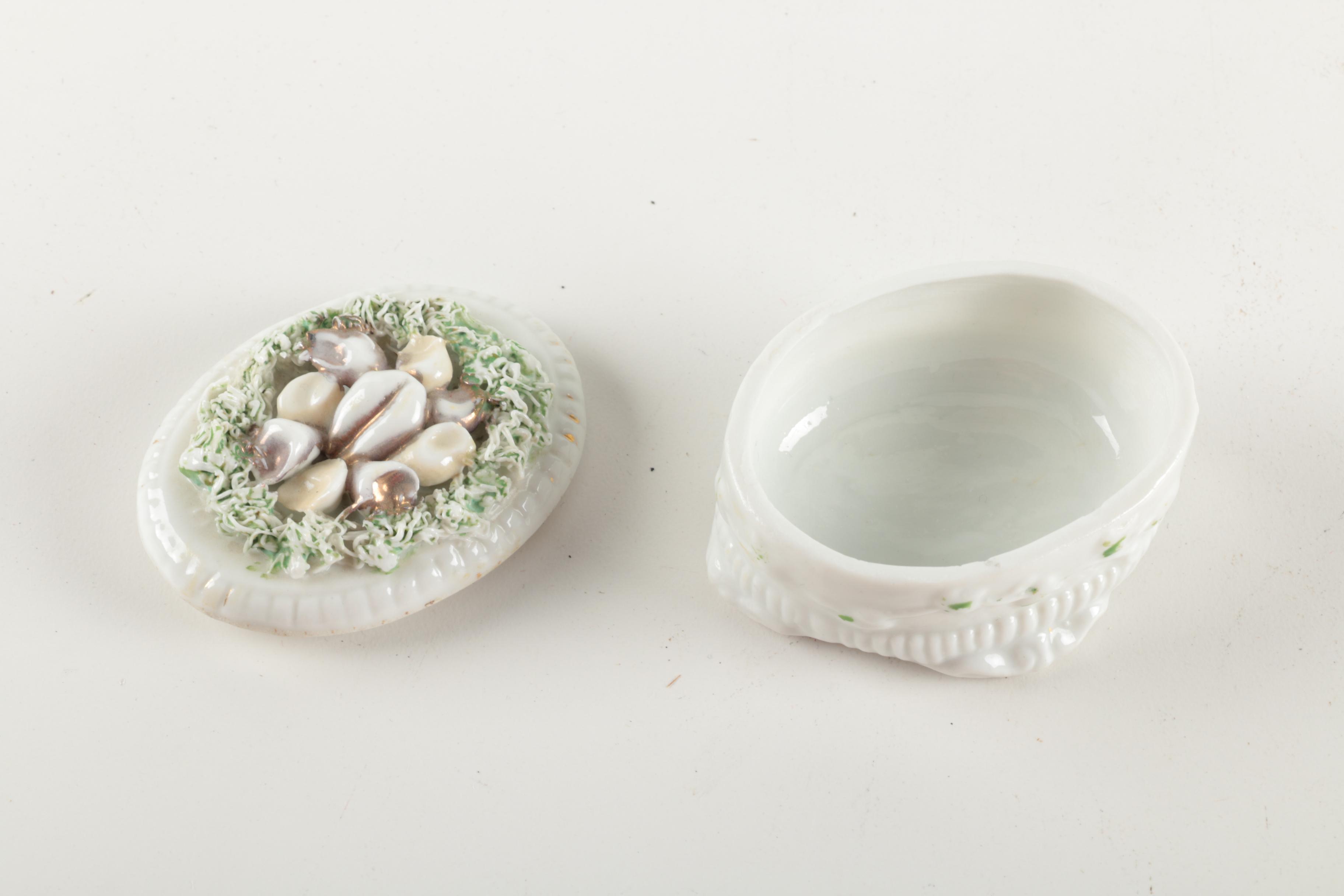 Shell Trinket Box and Tissue Box Cover