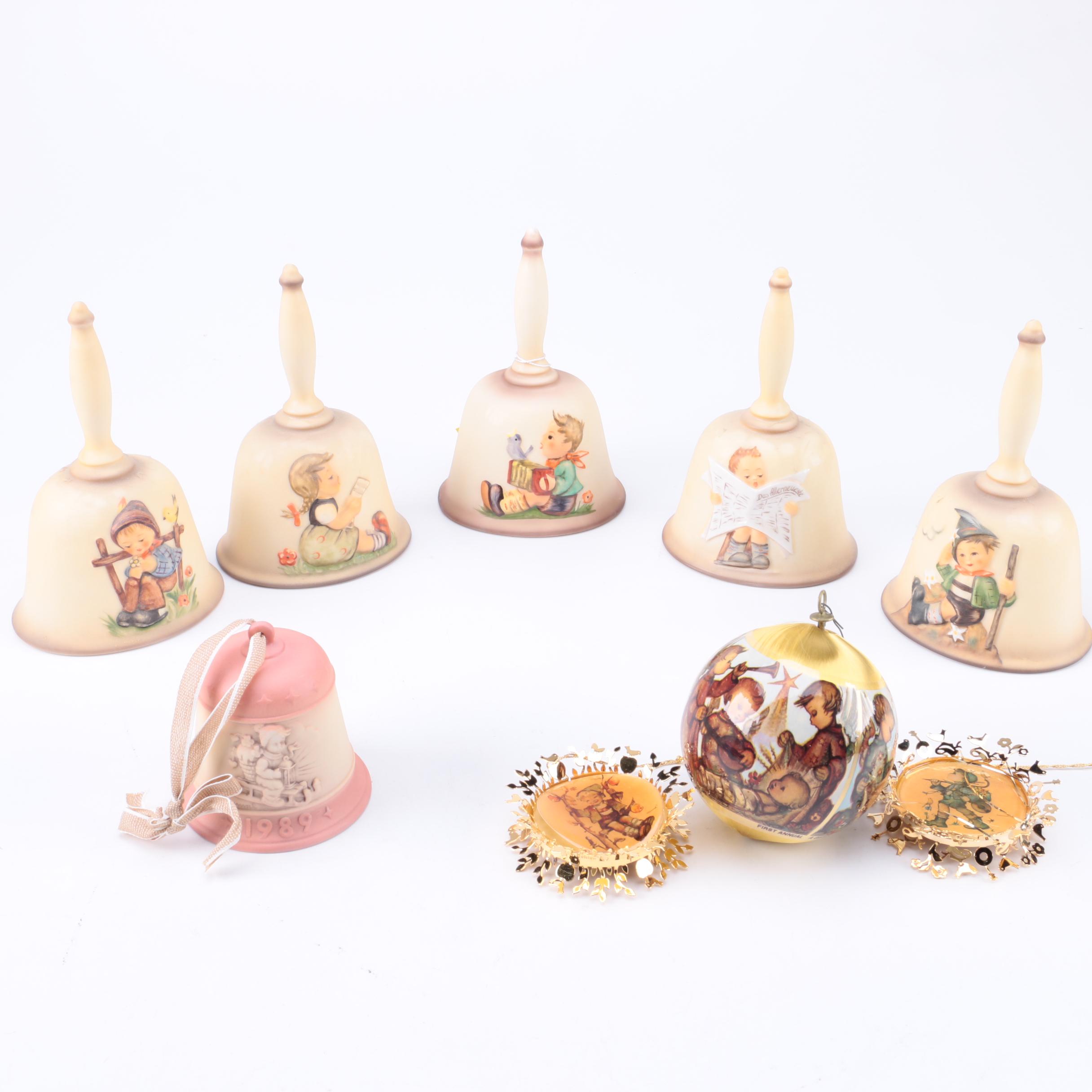Hummel Themed Christmas Bells and Ornaments