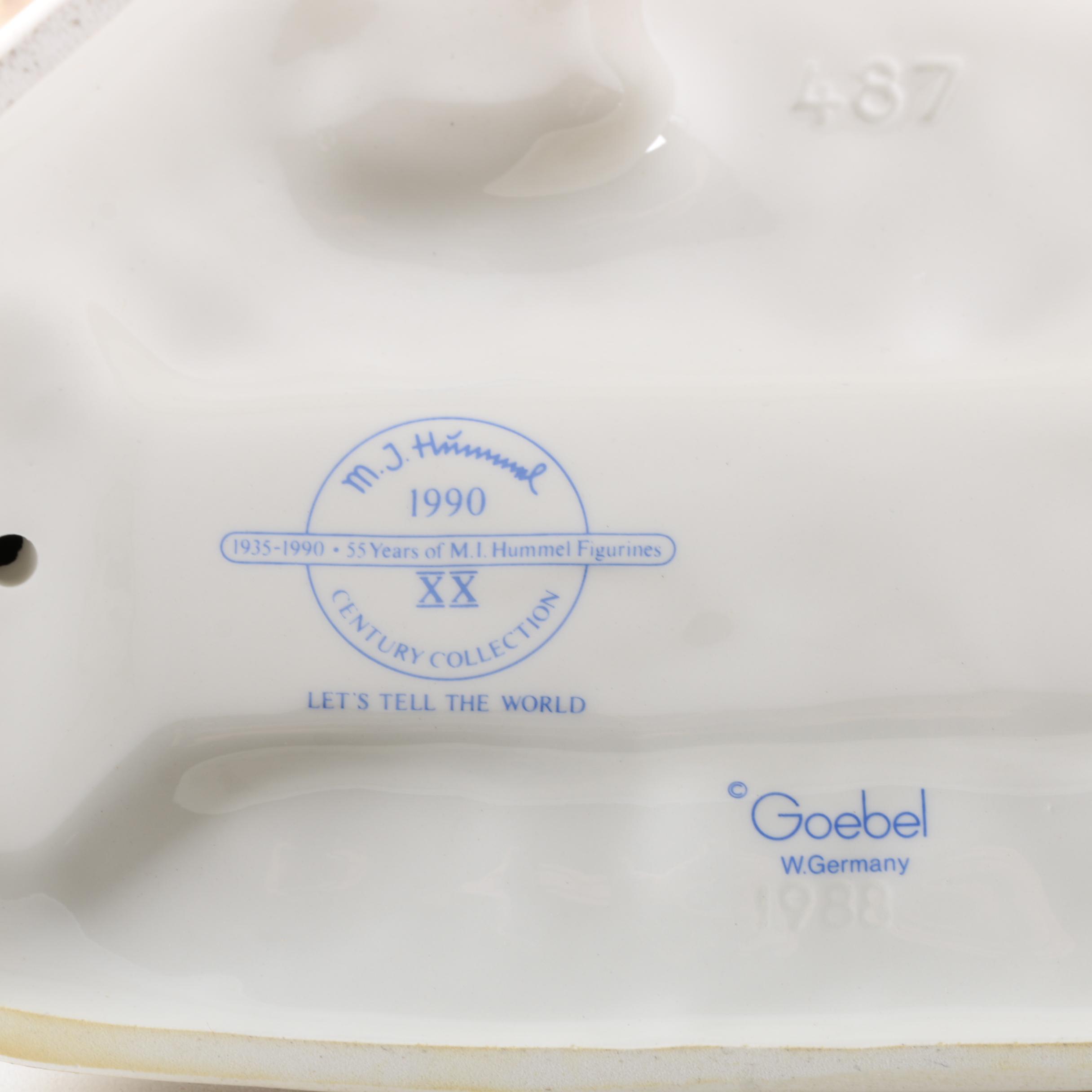 Goebel Hummel 1990 "Let's Tell the World"  Figurine