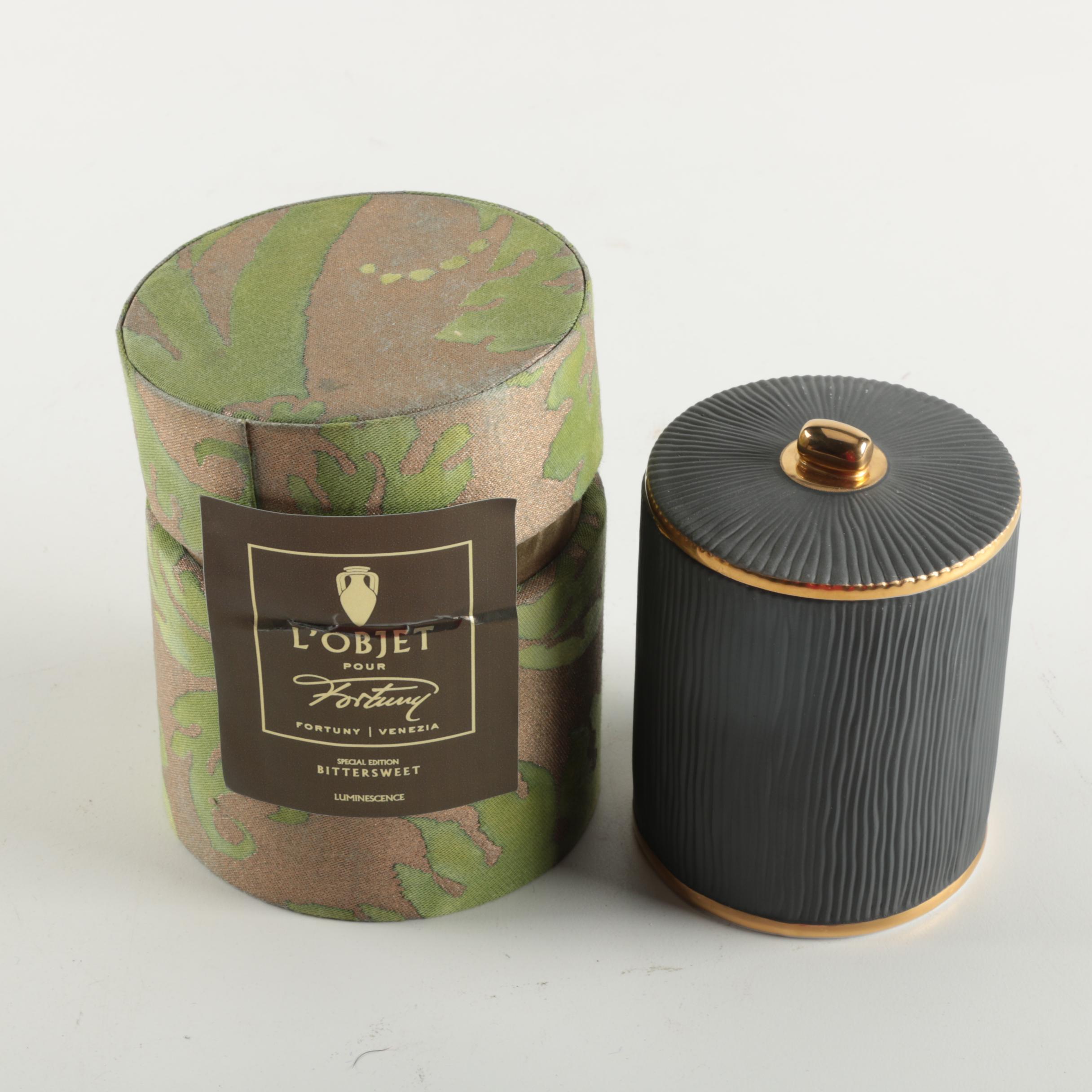 L'Objet Fortuny "Bittersweet" Pleated Candle