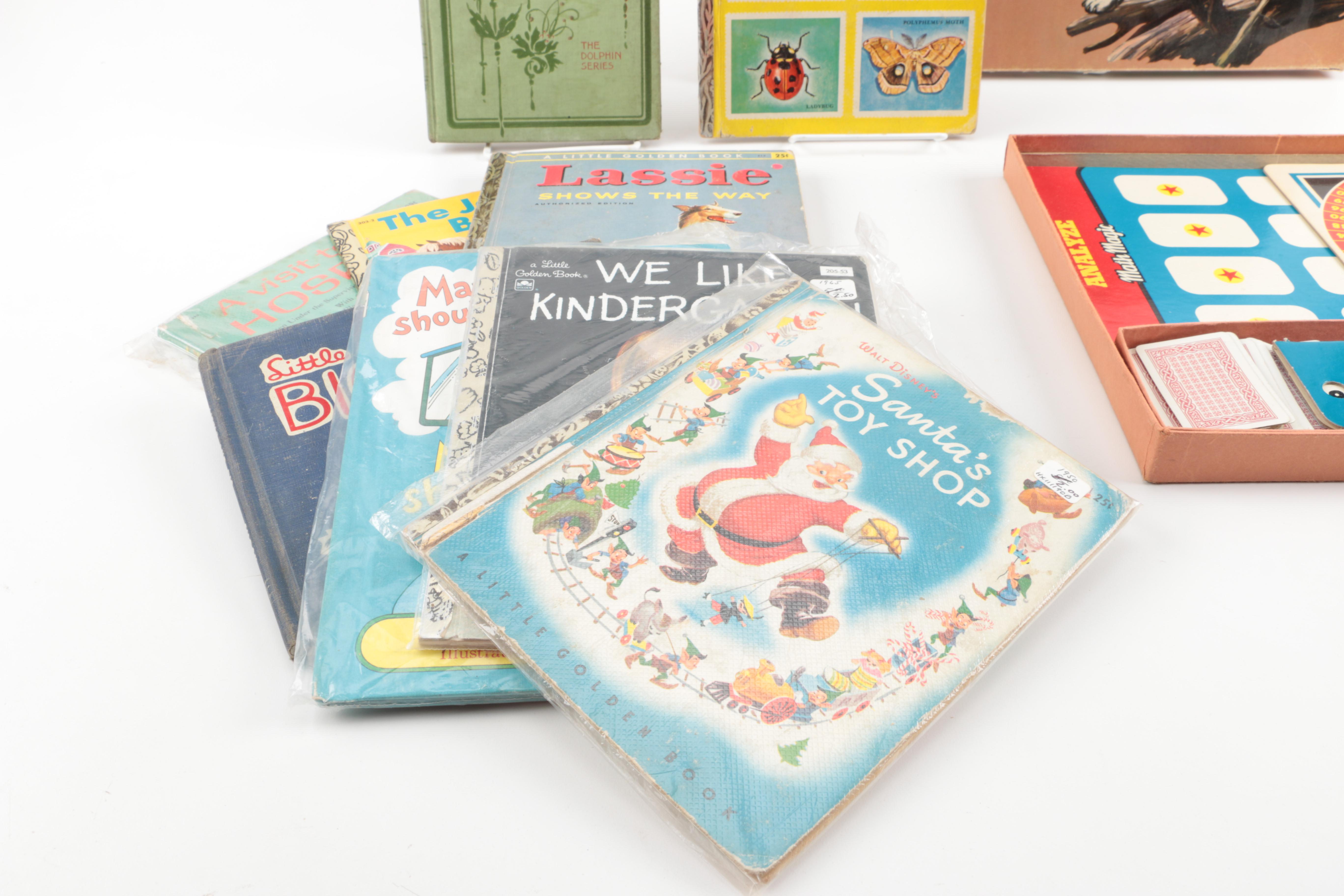 1950s Board Games and Vintage Children's Books