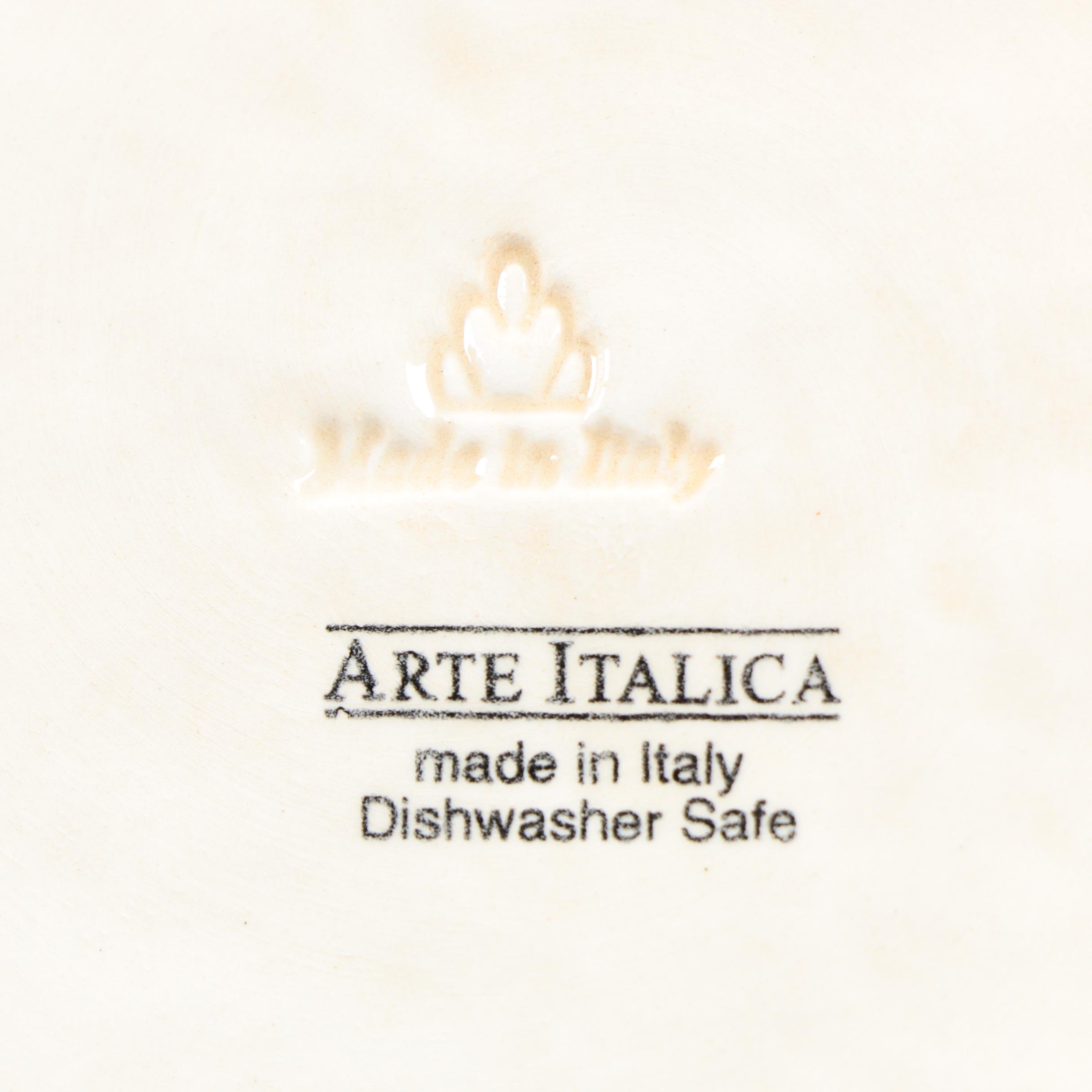 Italian Arte Italica Serveware with Vietri Plate