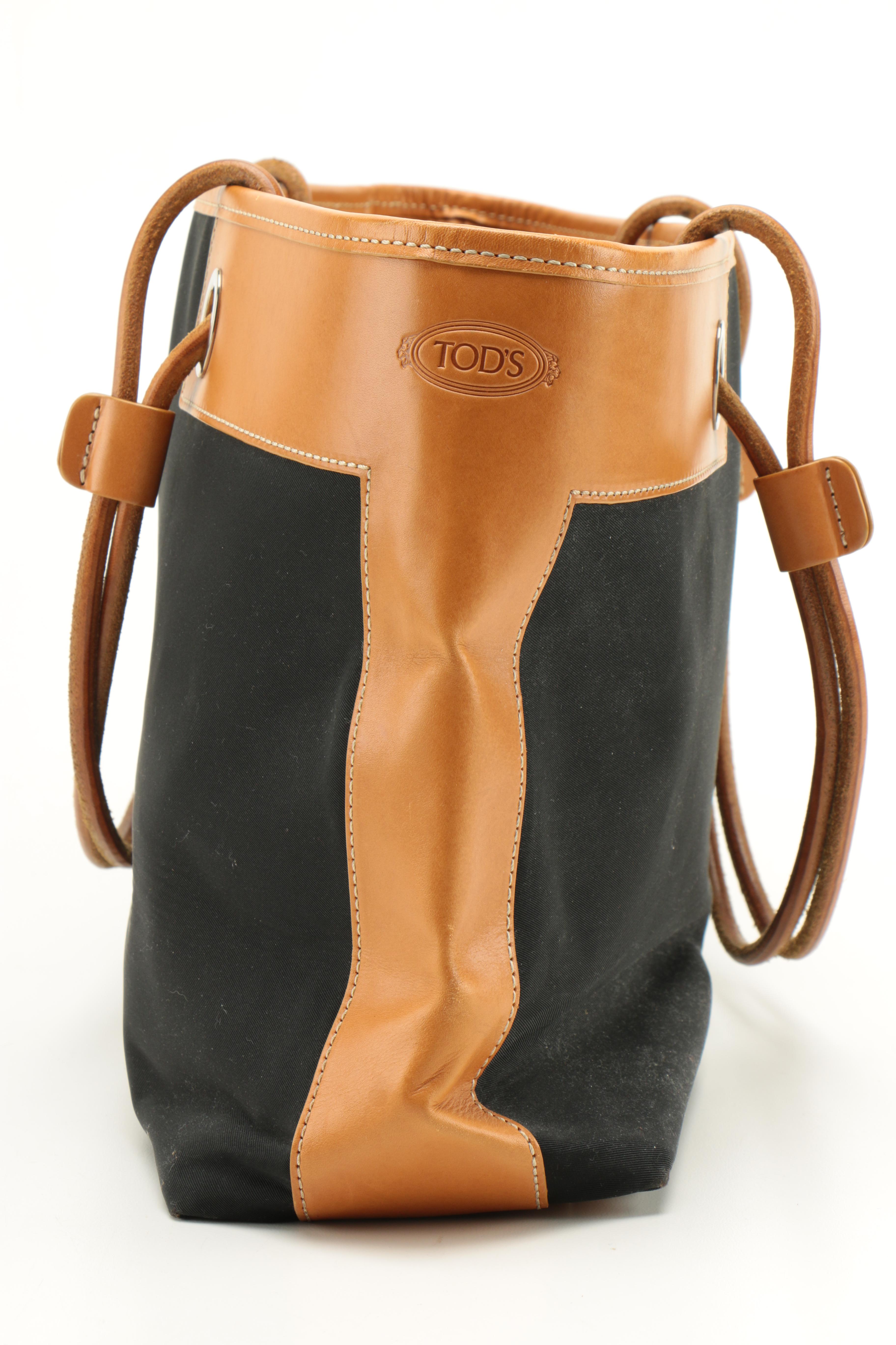 Tod's Leather and Canvas Tote Bags