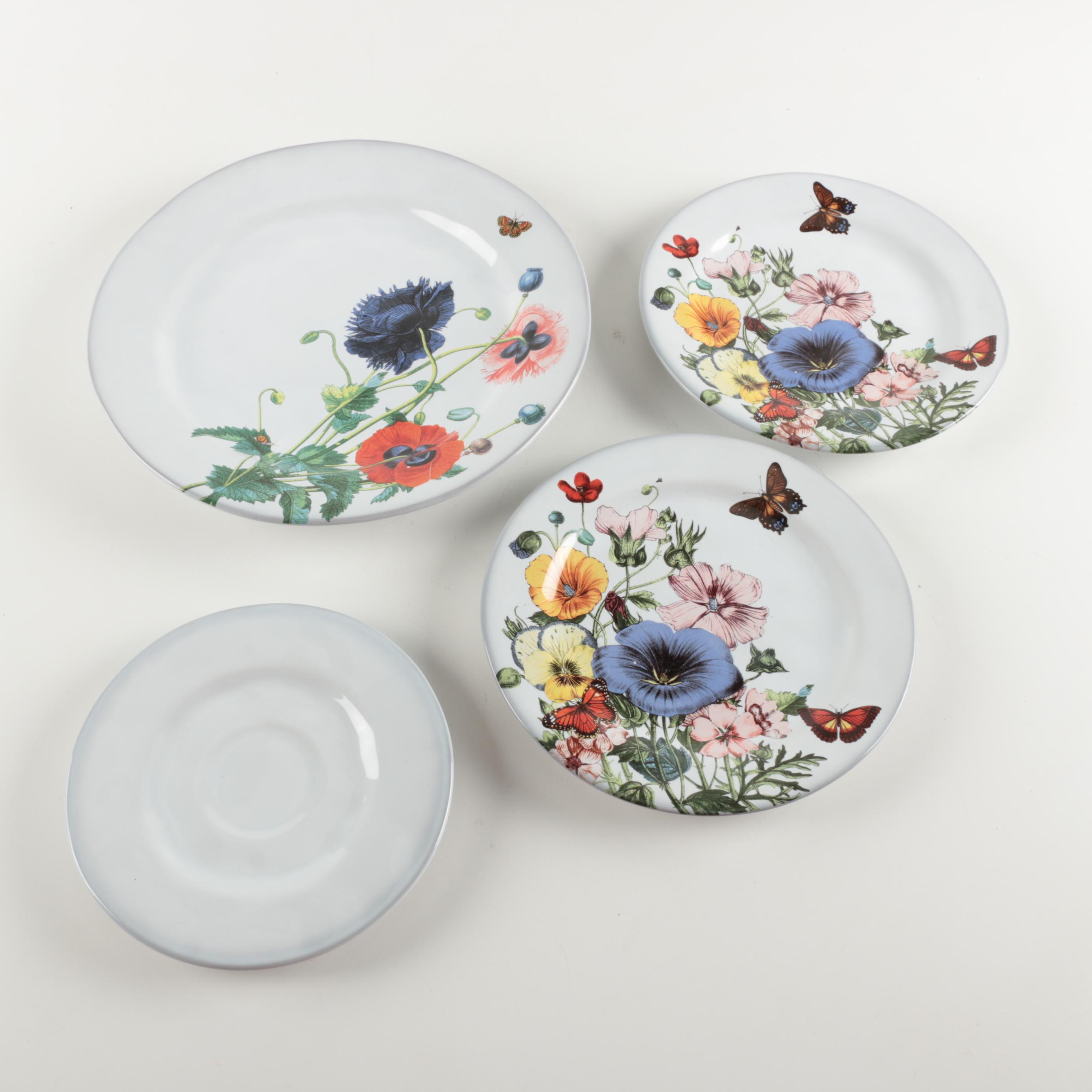Ceramic Tableware Including Juliska "Field of Flowers"