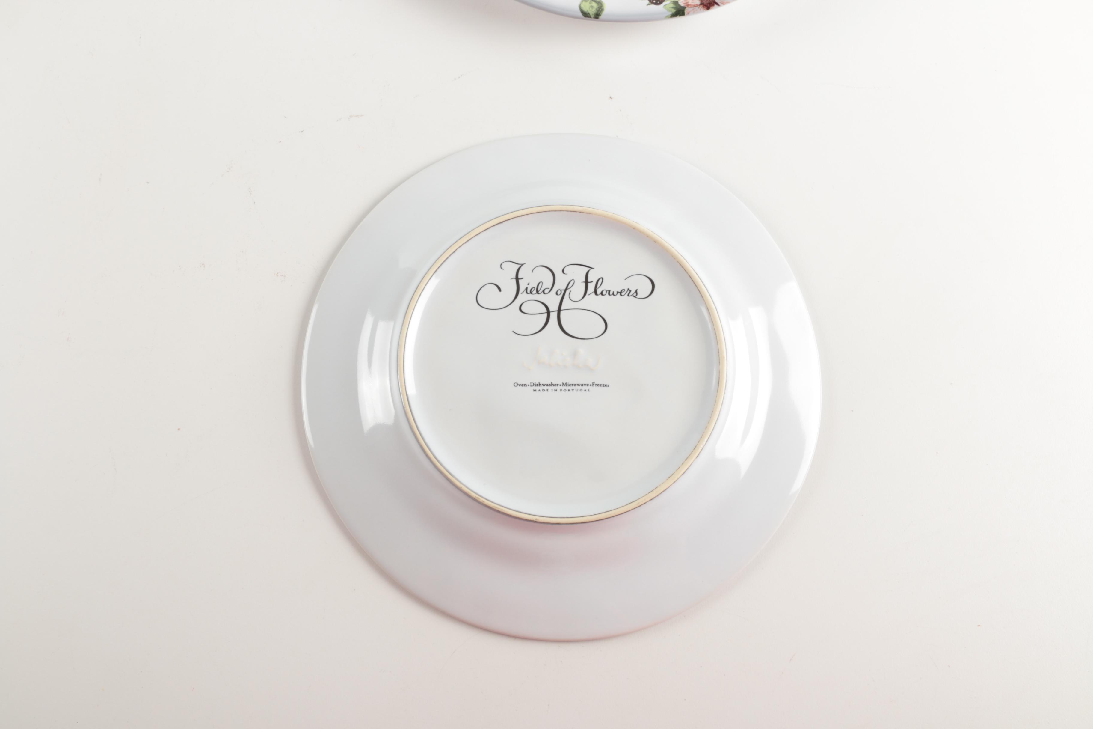 Ceramic Tableware Including Juliska "Field of Flowers"