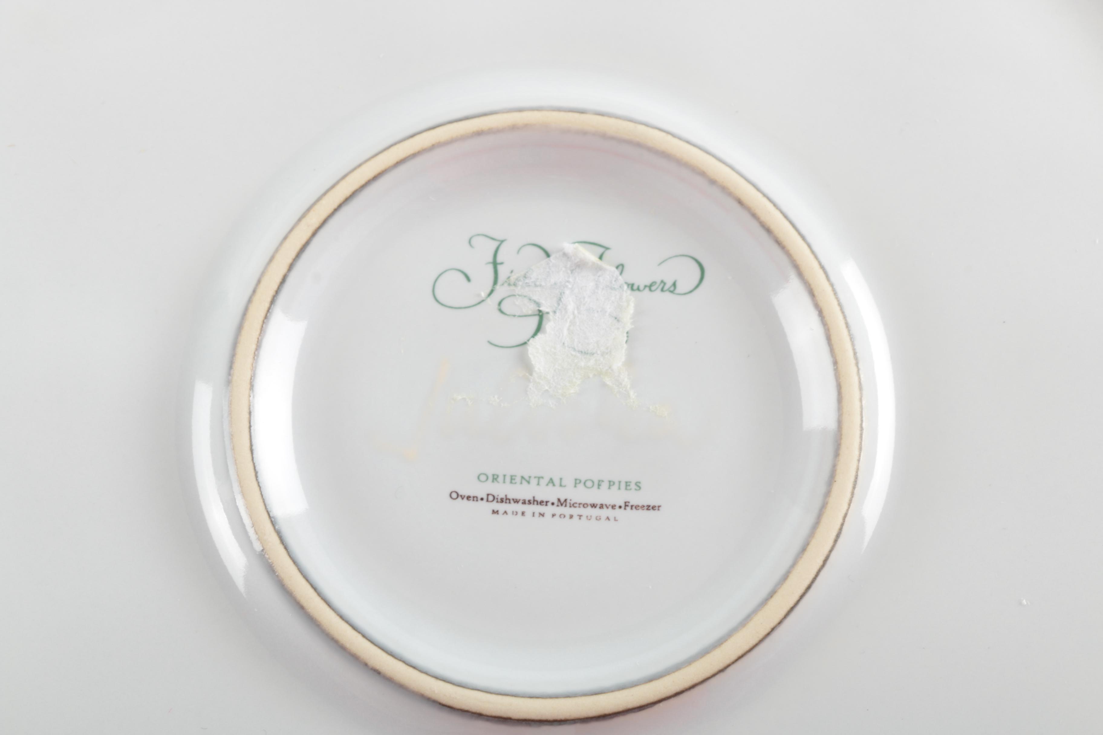 Ceramic Tableware Including Juliska "Field of Flowers"