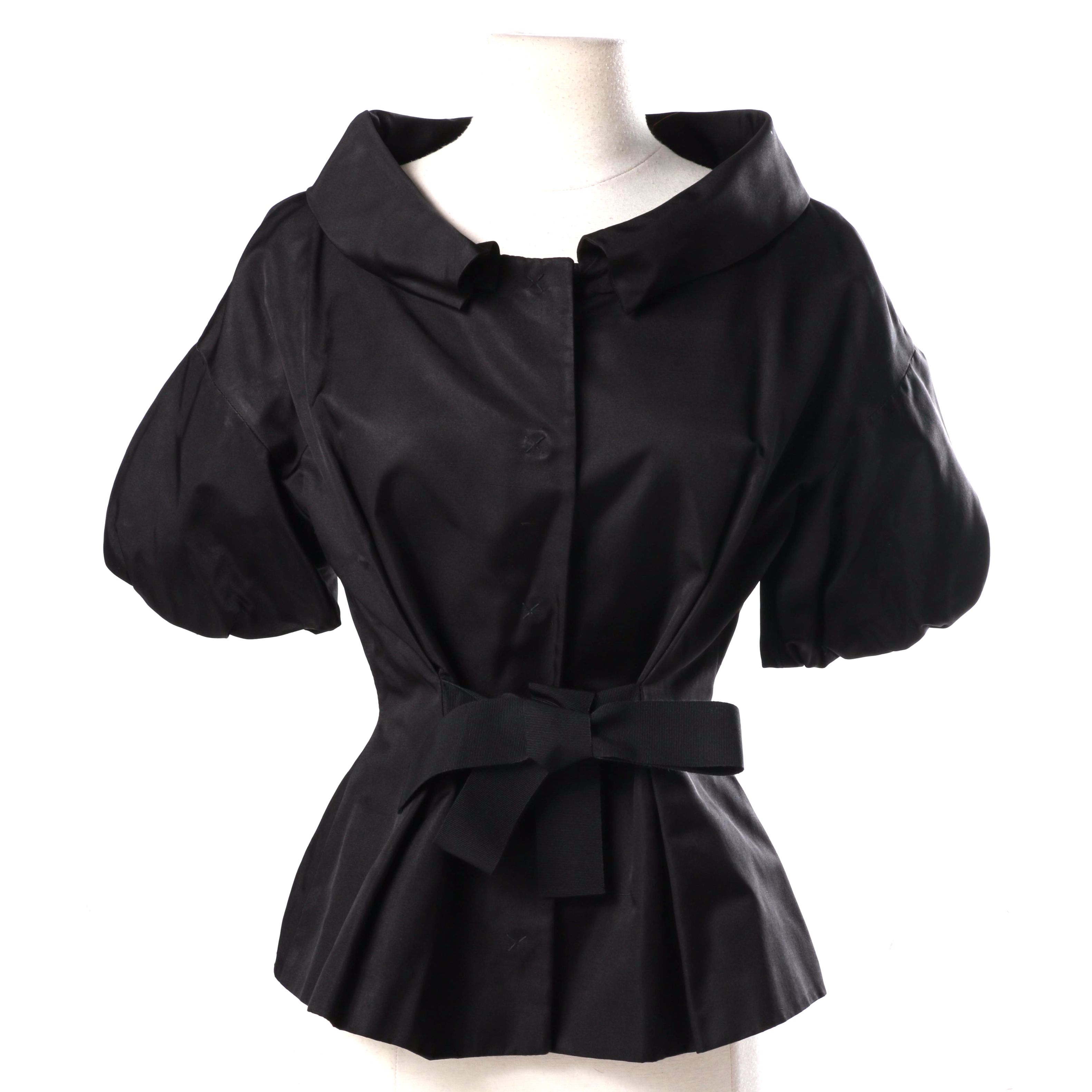 Giambattista Valli Black Silk Jacket