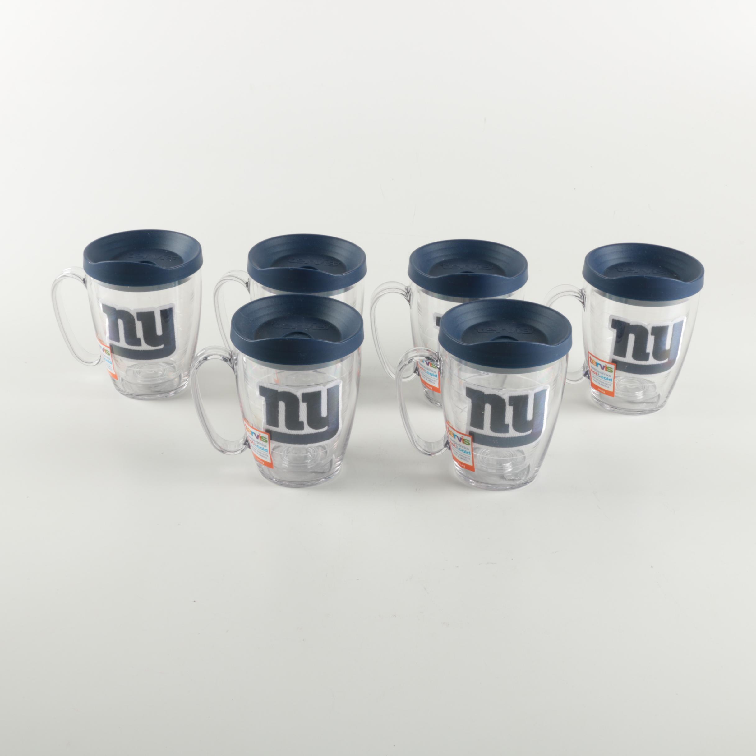 Matching Tervis New York Giants Themed Plastic Mugs