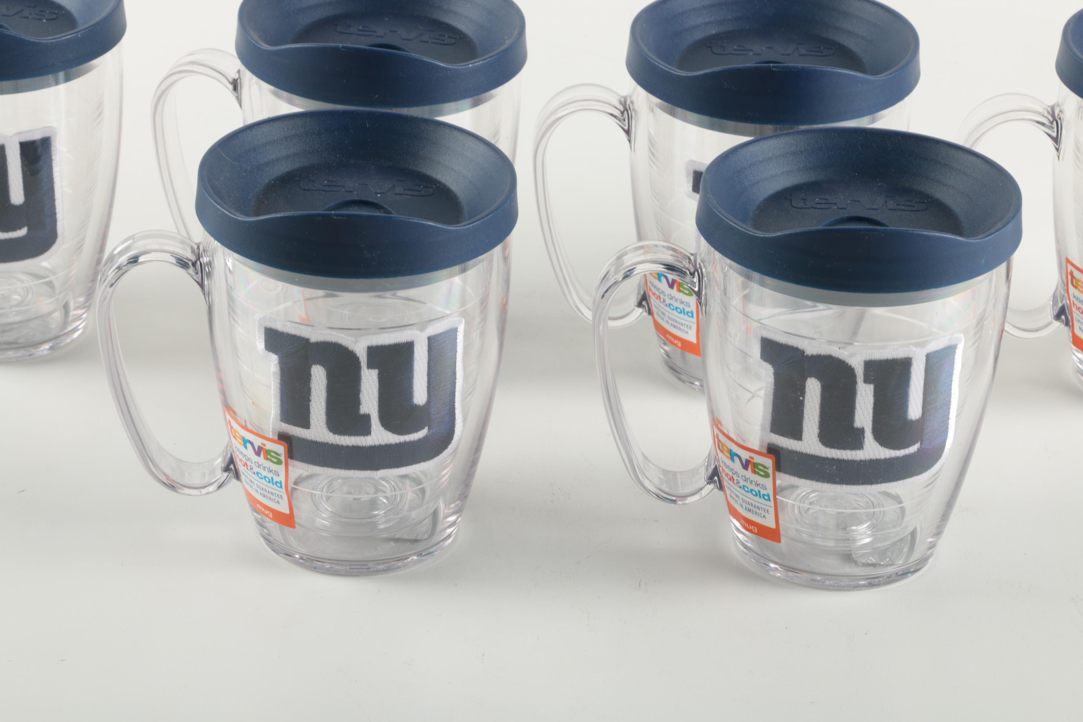 Matching Tervis New York Giants Themed Plastic Mugs