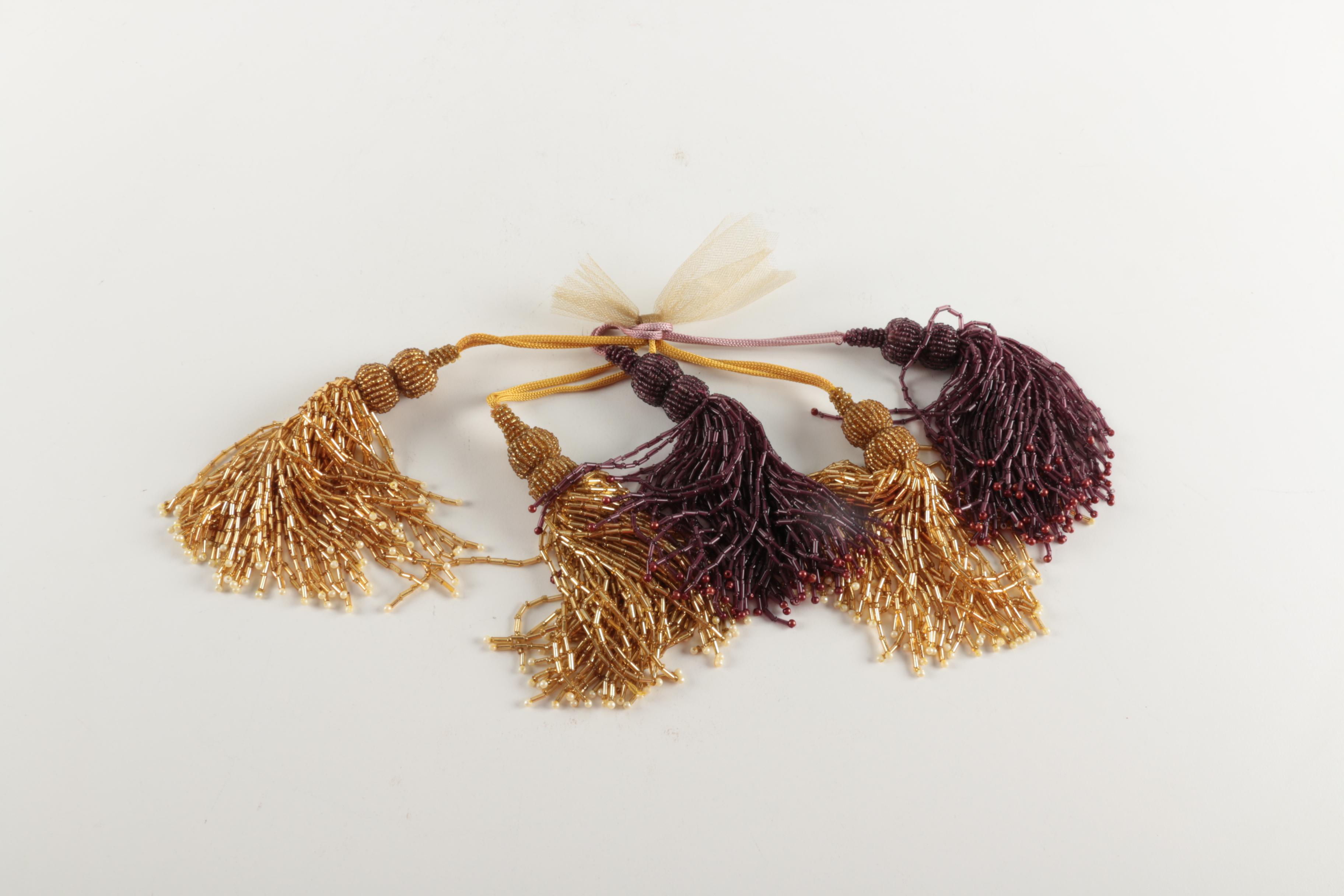 Five Glass Tassels