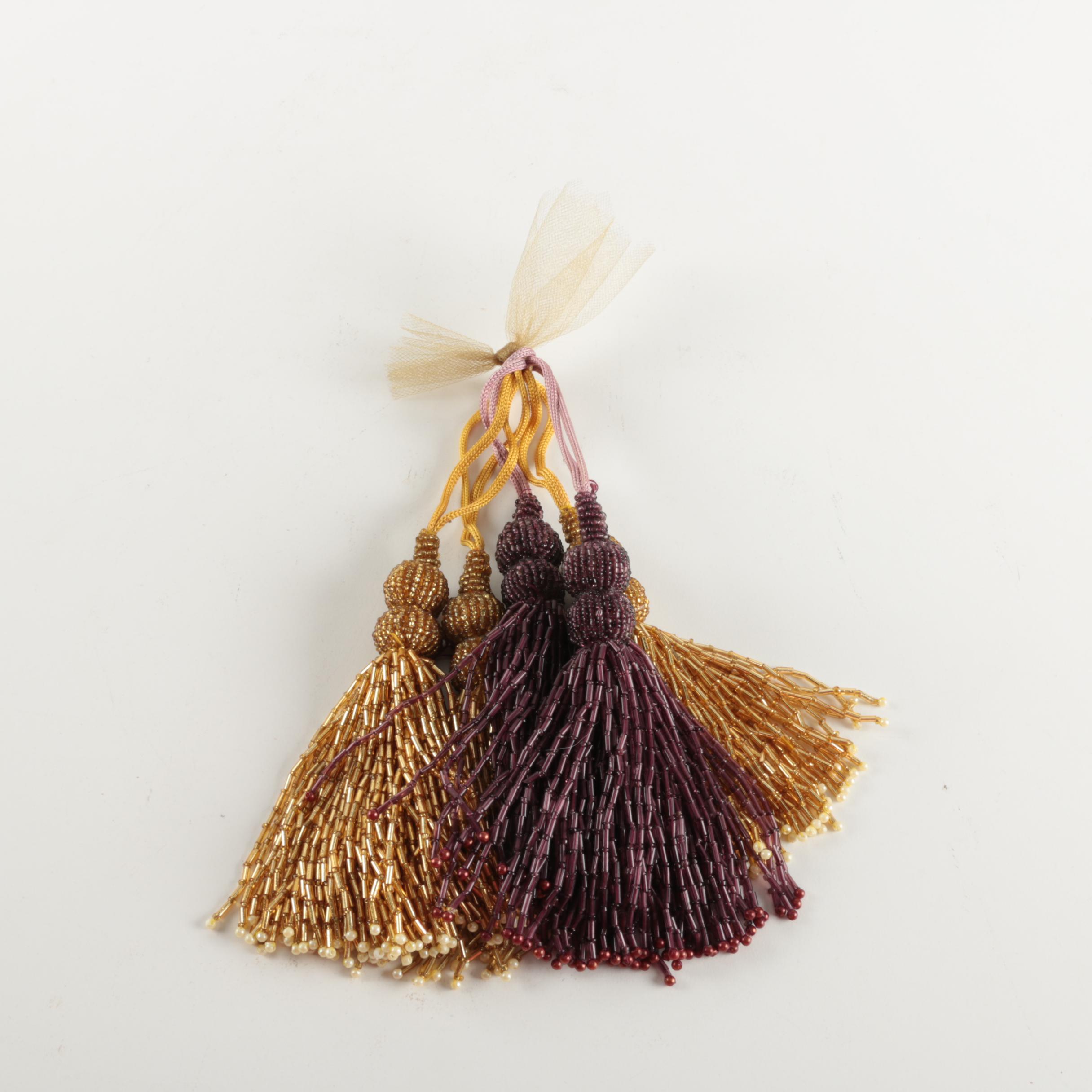 Five Glass Tassels