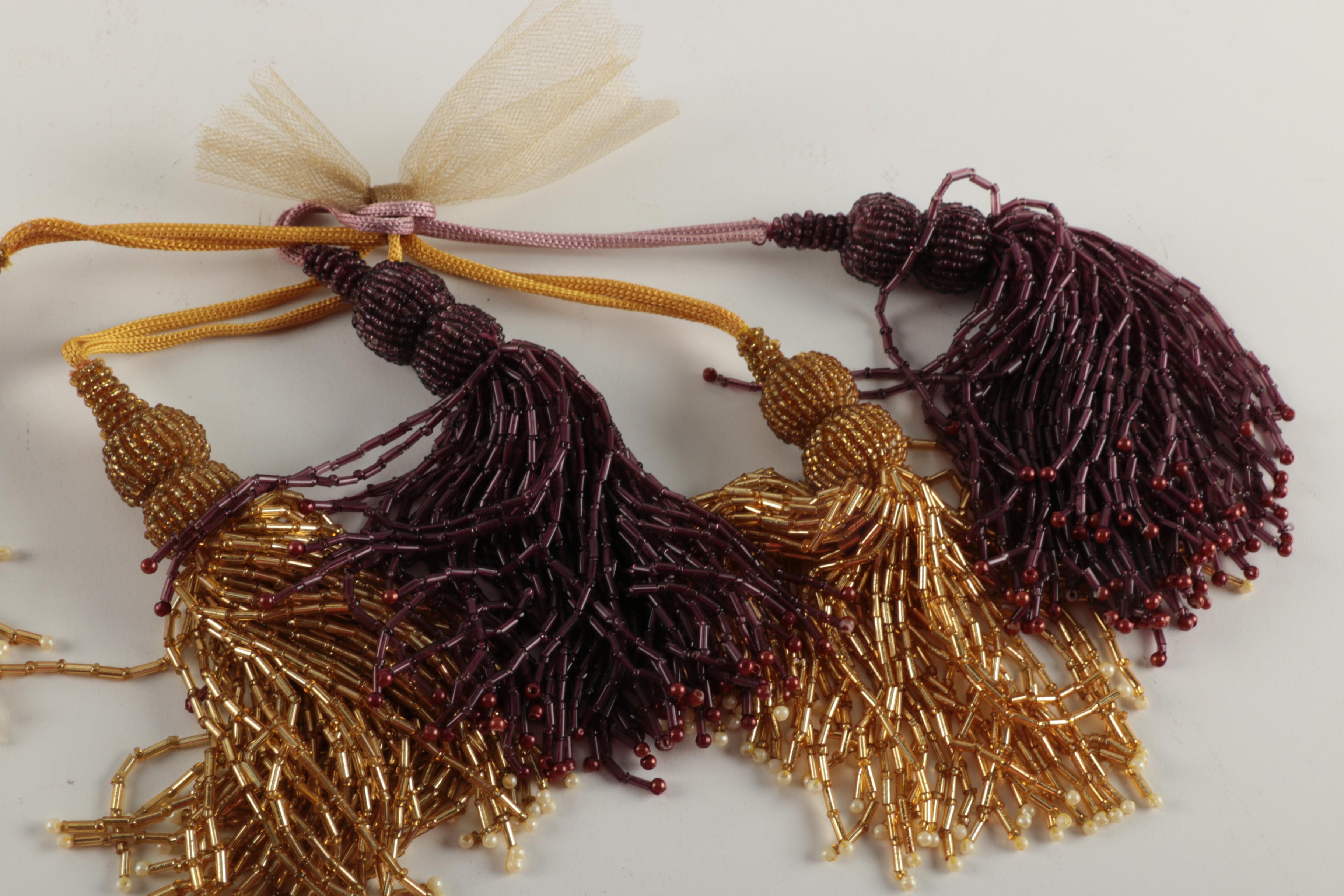 Five Glass Tassels