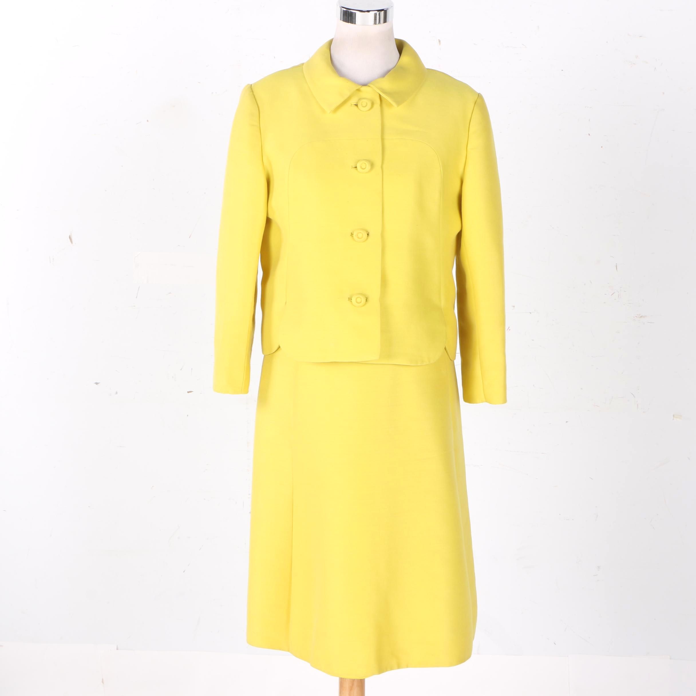 Marshall Field & Co. Yellow Dress Suit