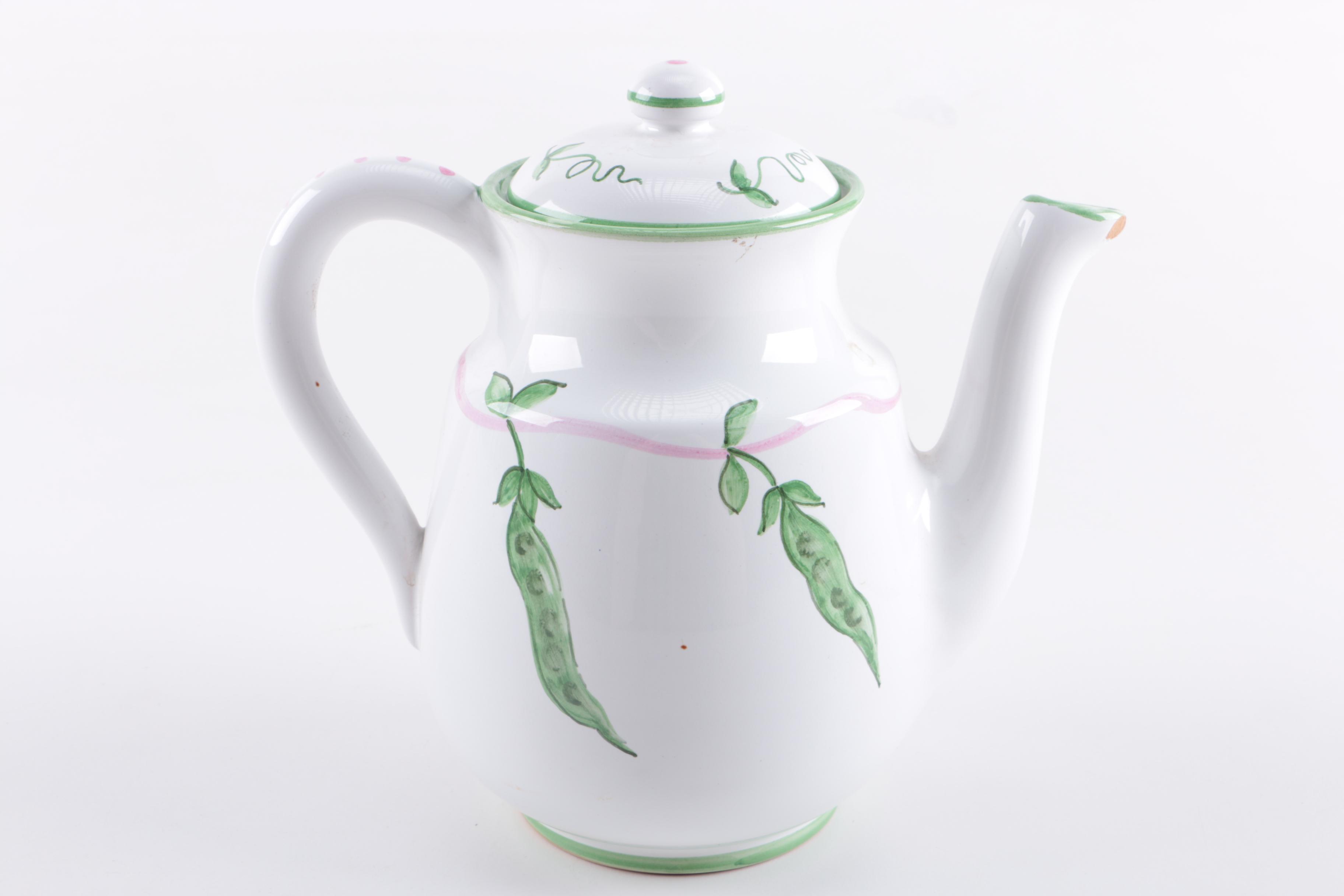 Assortment of Tableware and Pitcher