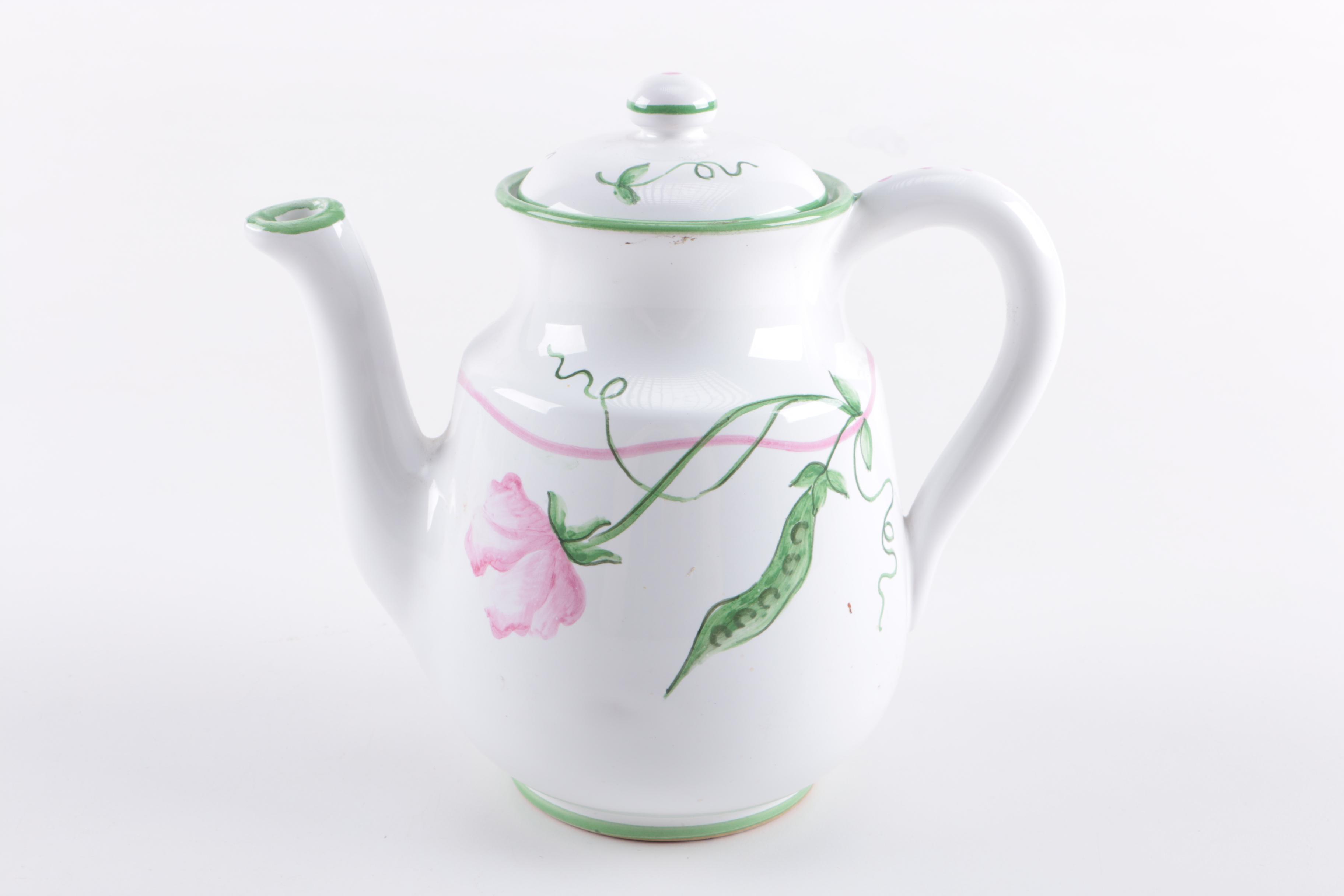 Assortment of Tableware and Pitcher