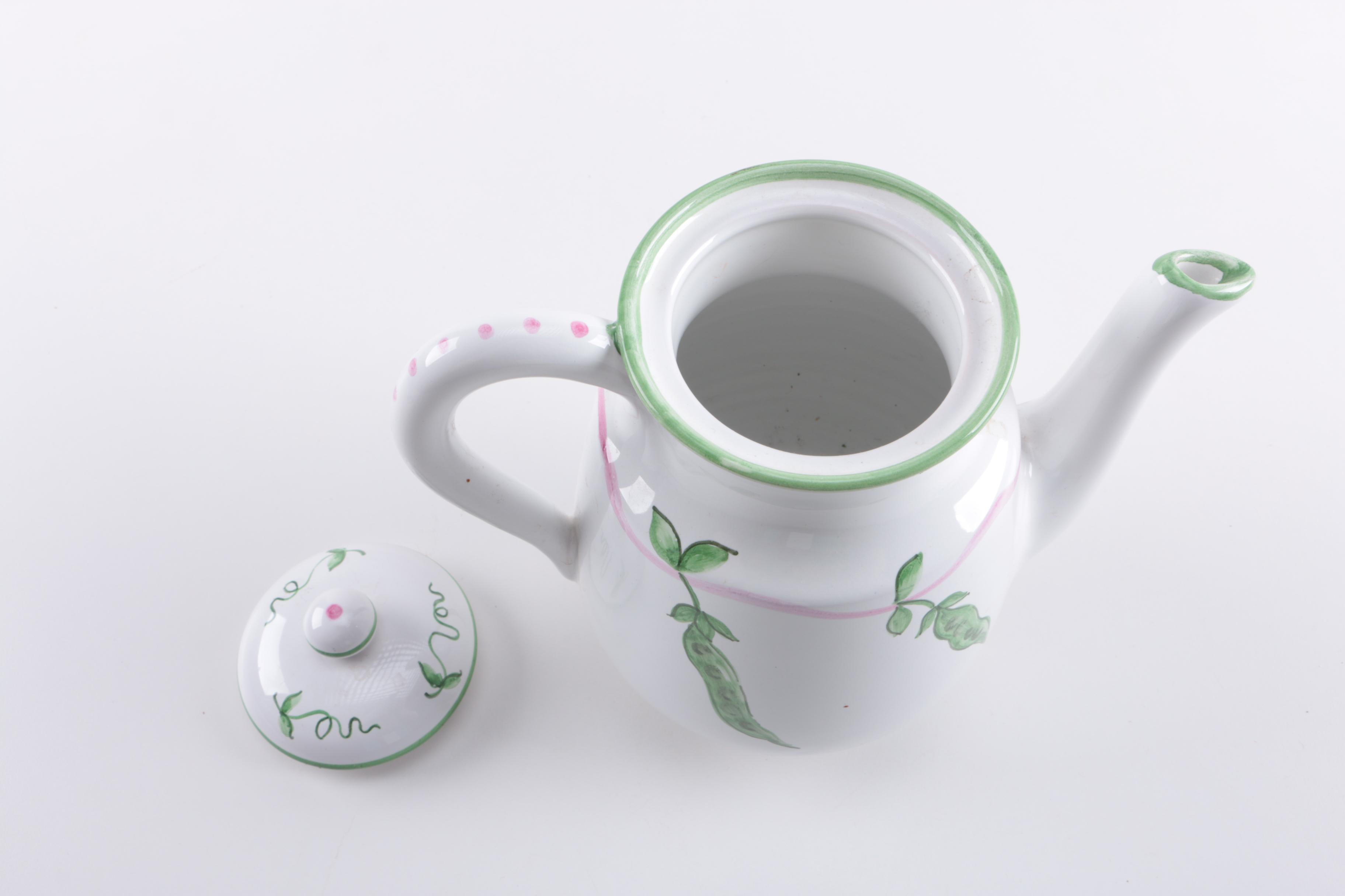 Assortment of Tableware and Pitcher