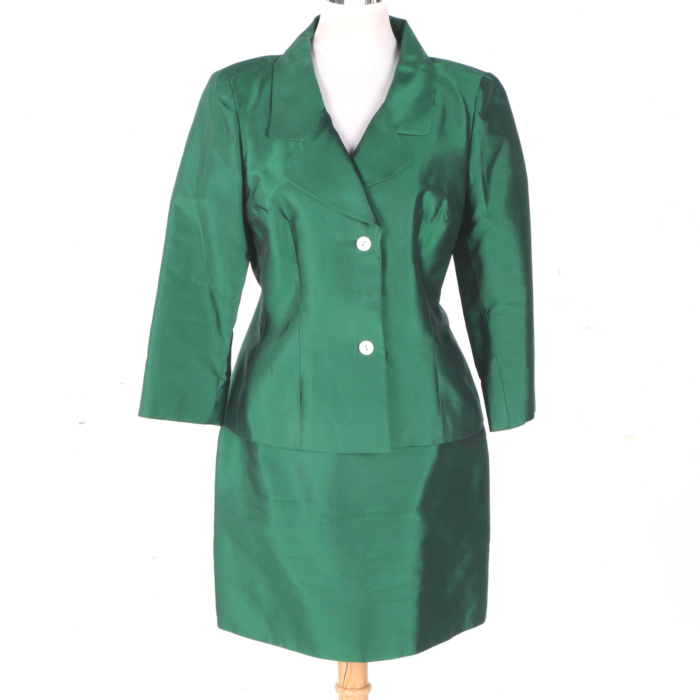 Dolce and Gabbana Silk Skirt Suit