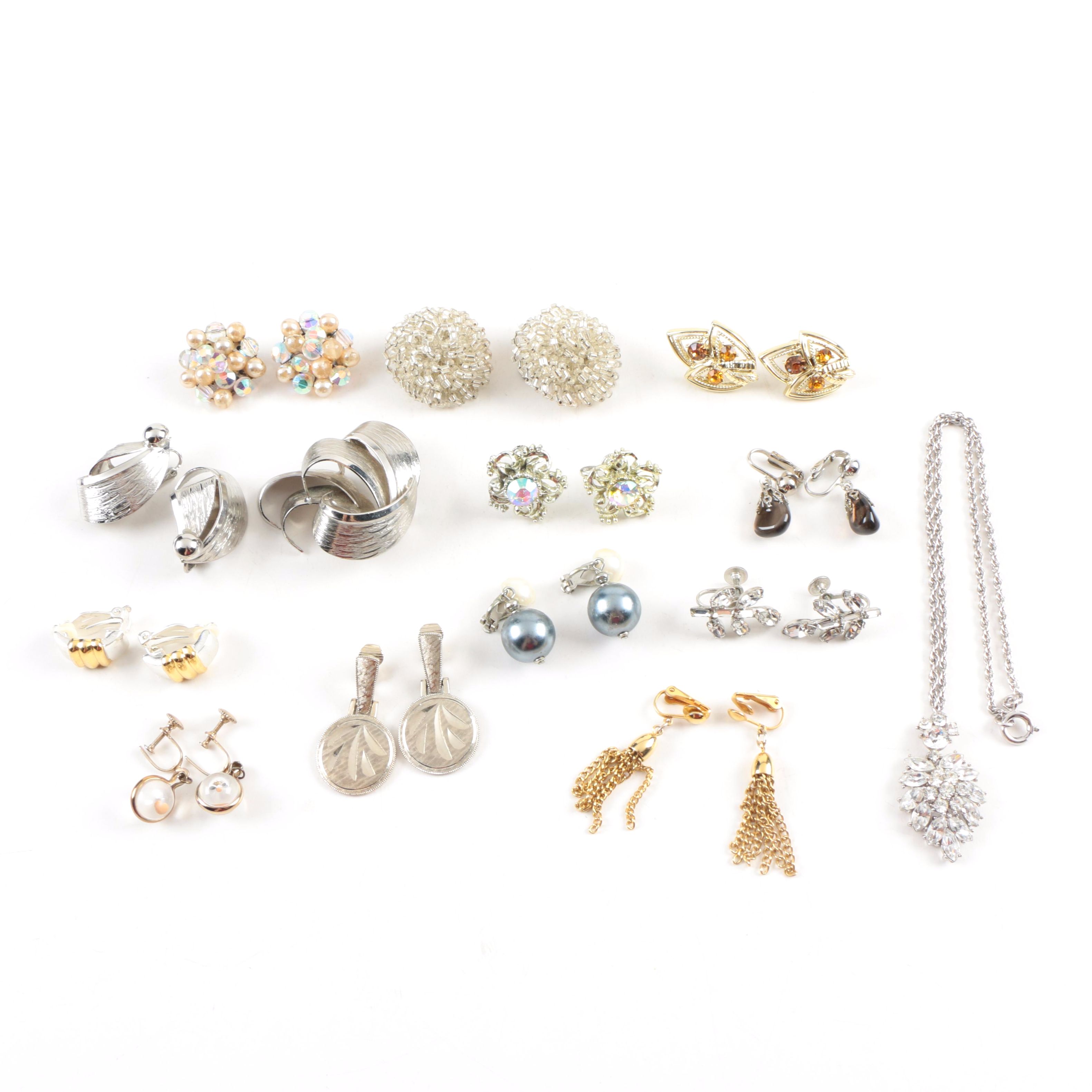 Jewelry Featuring Featuring Vintage Crown Trifari and Coro, Gemstones, and More