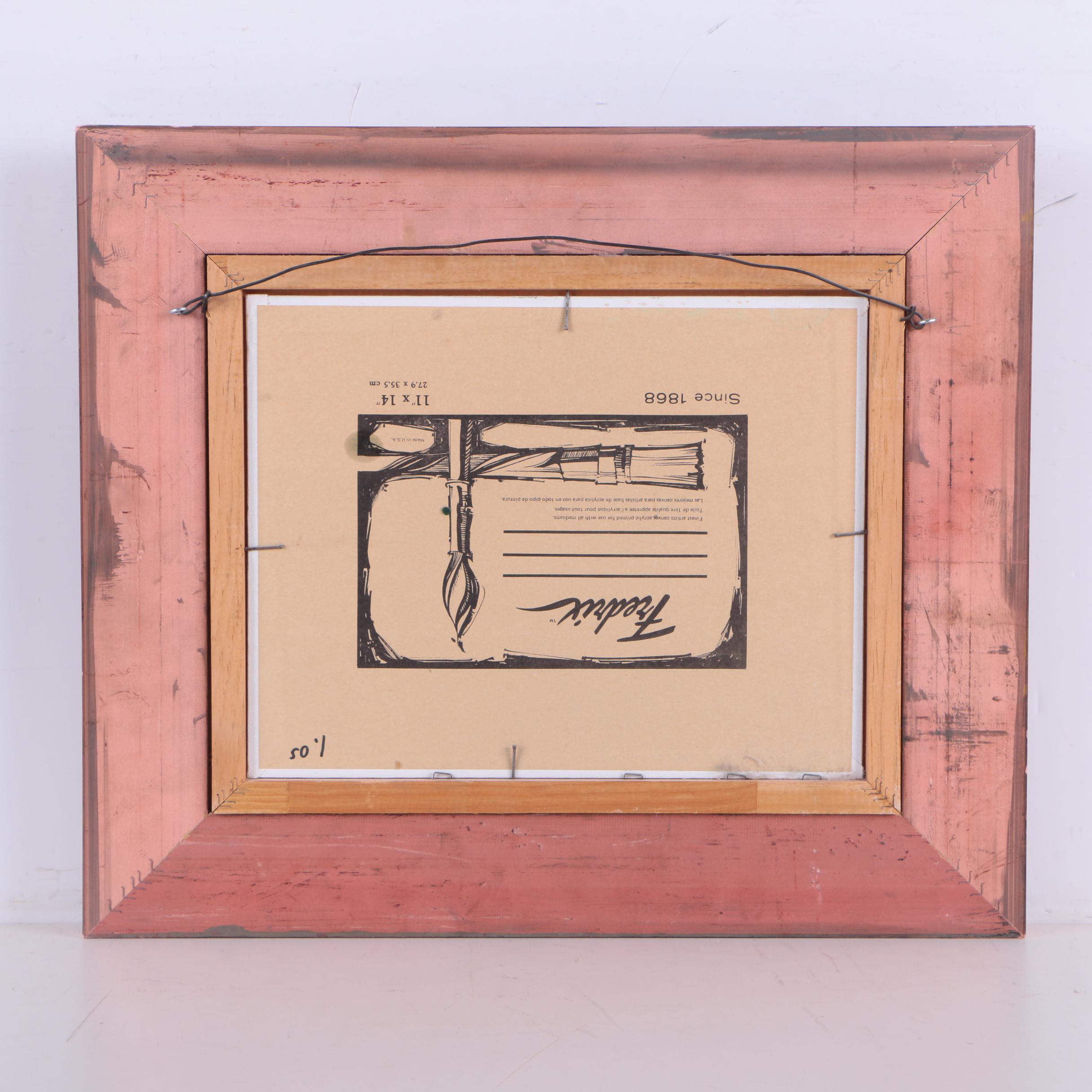 Jack Bryant Oil Painting on Canvas "Not Tonight Charlie"