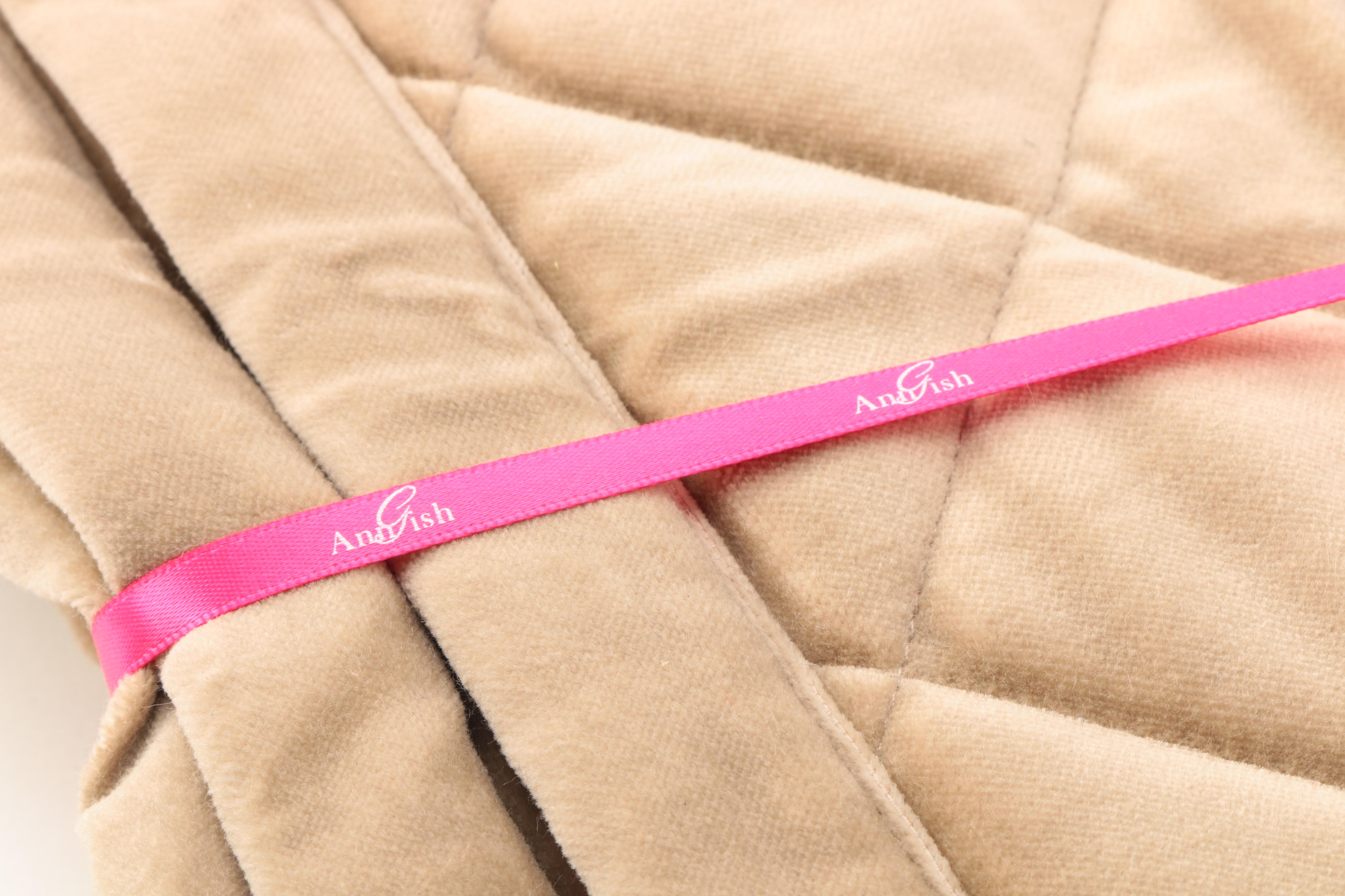 Ann Gish Quilted Beige Velvet Placemats