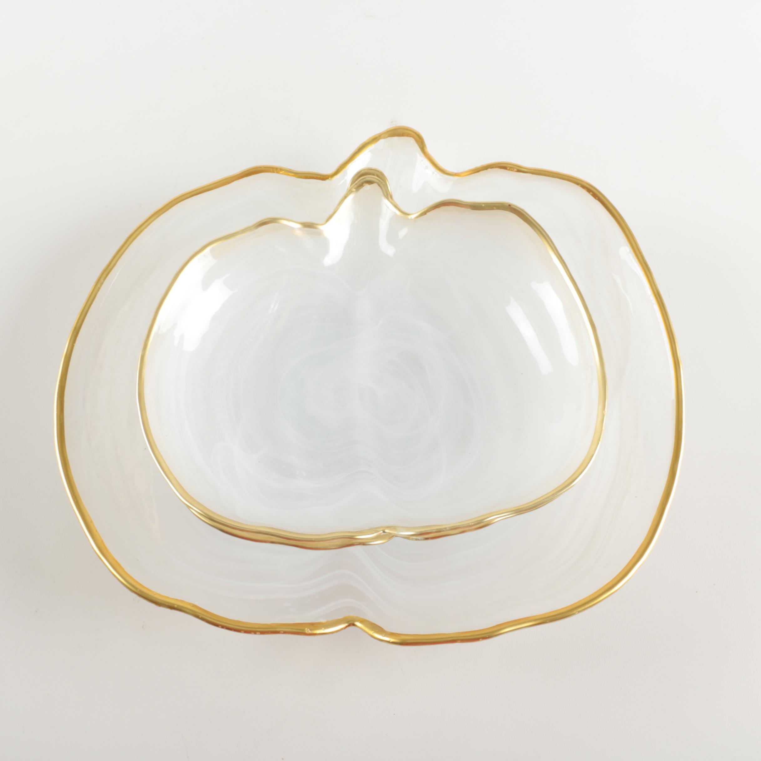 Vietri White Pumpkin Dishes