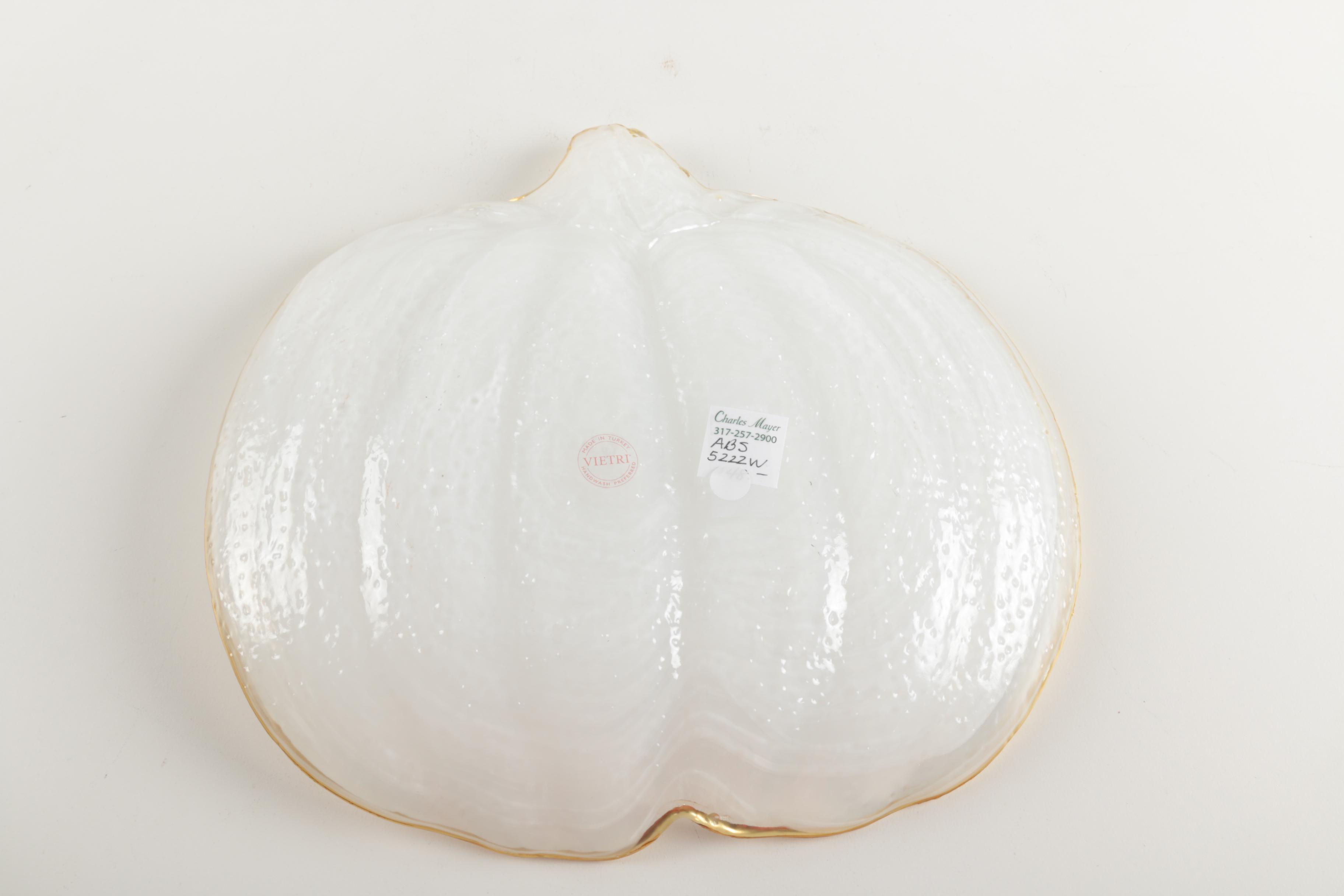 Vietri White Pumpkin Dishes