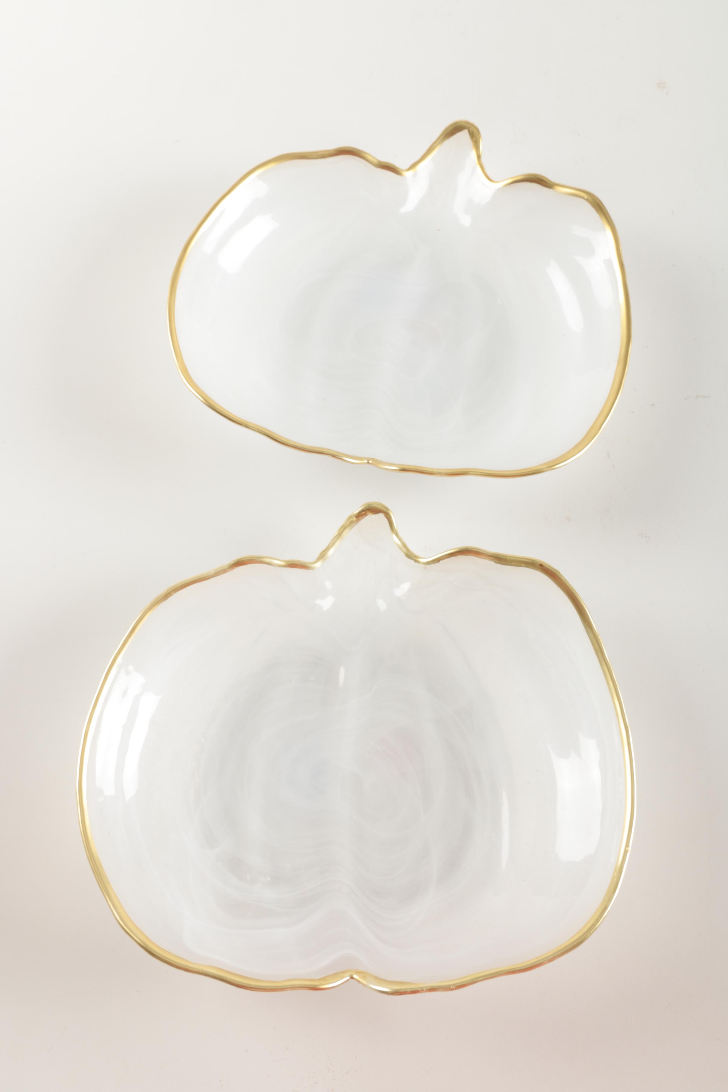 Vietri White Pumpkin Dishes