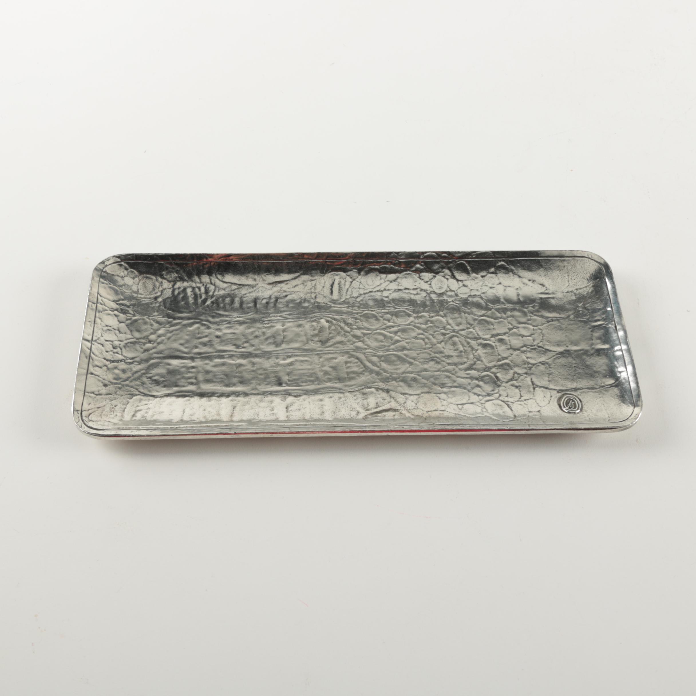 Arte Italica Italian Pewter Pencil Tray