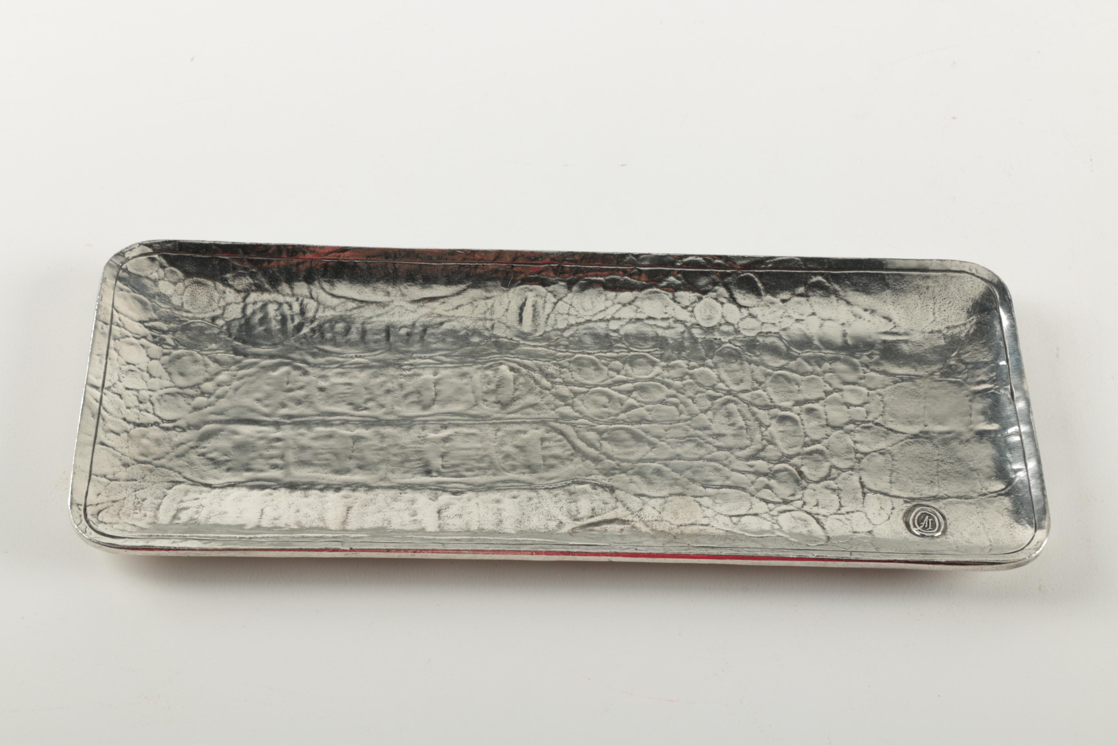 Arte Italica Italian Pewter Pencil Tray