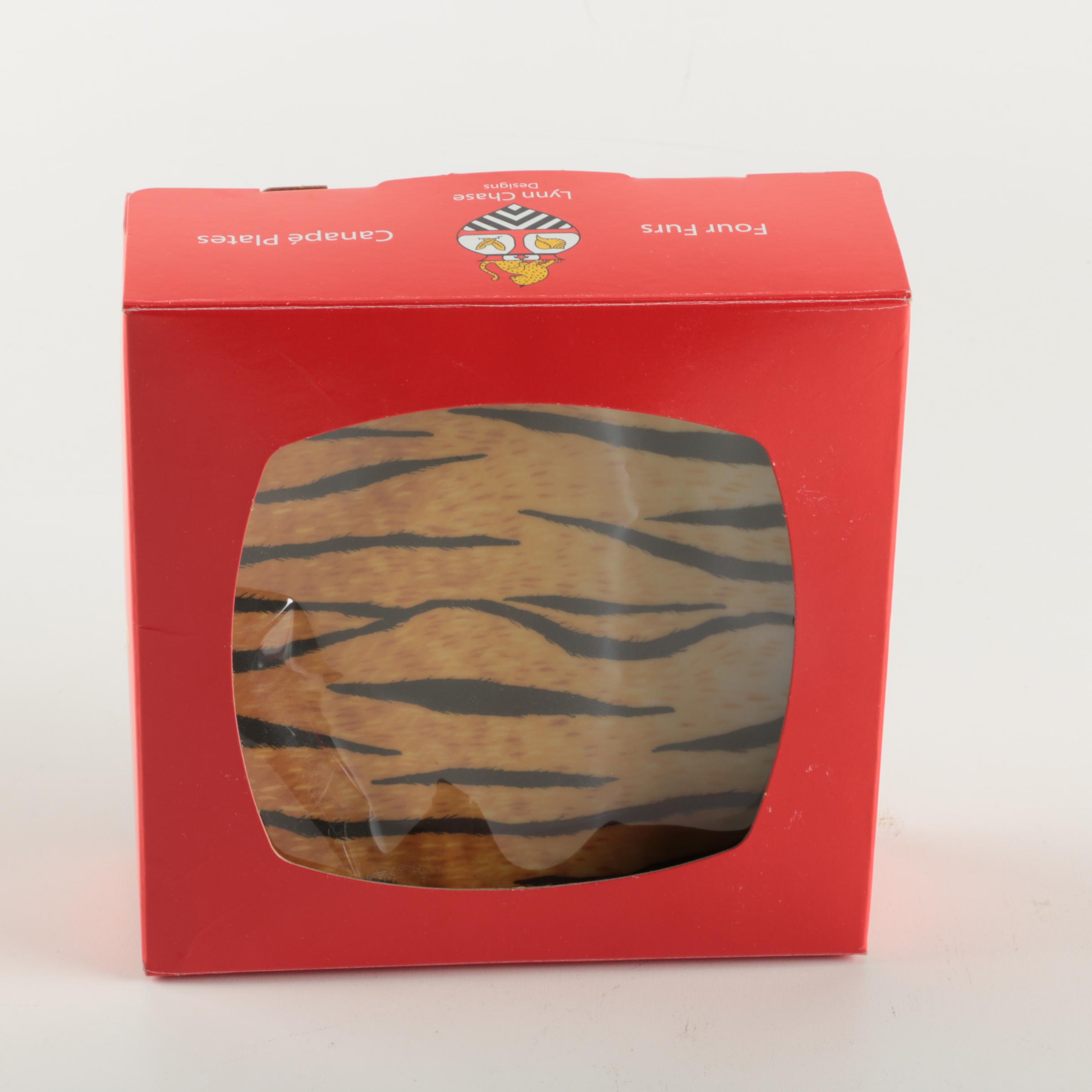 Lynn Chase Designs "Four Furs" Plate Set