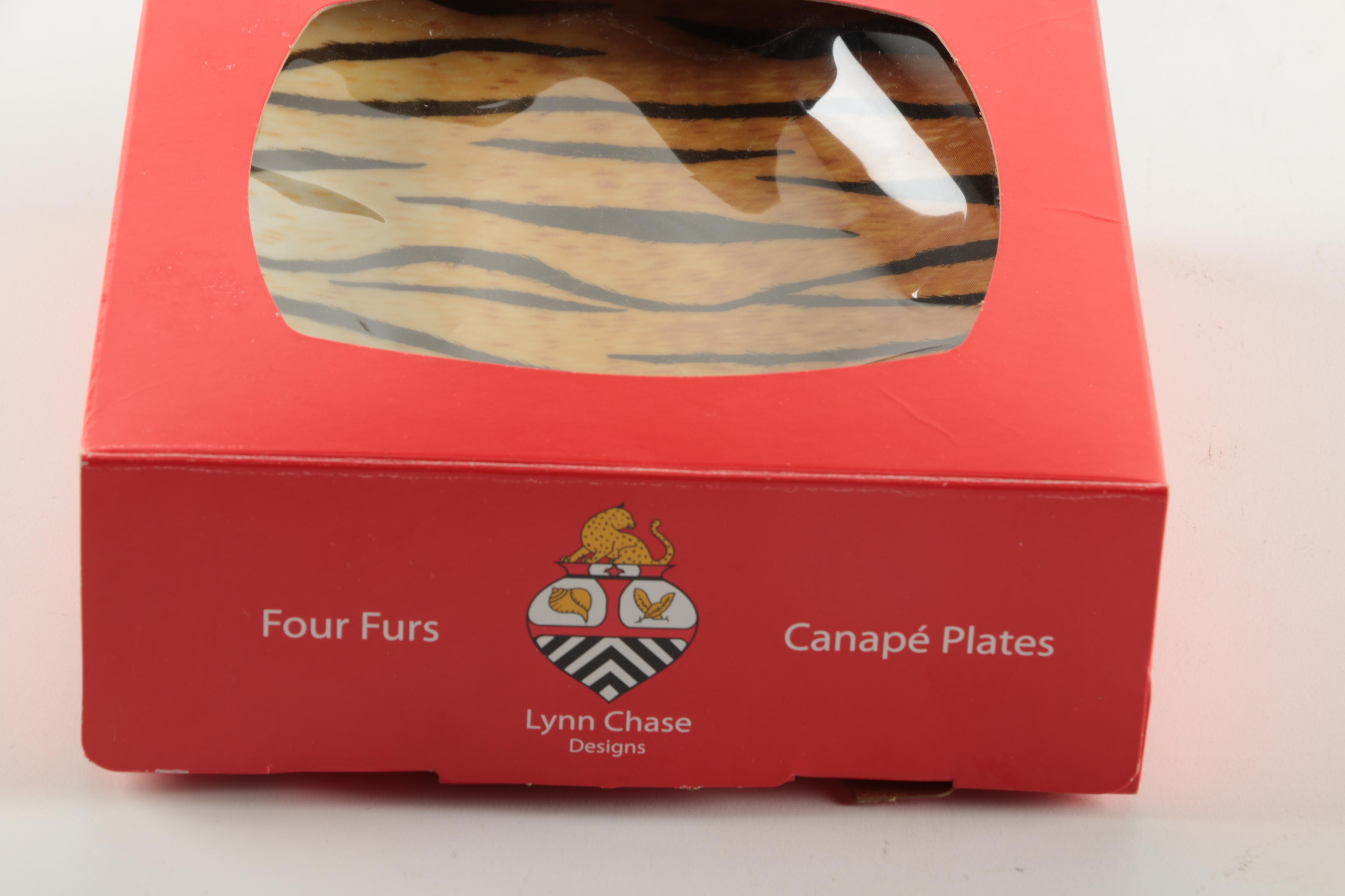 Lynn Chase Designs "Four Furs" Plate Set