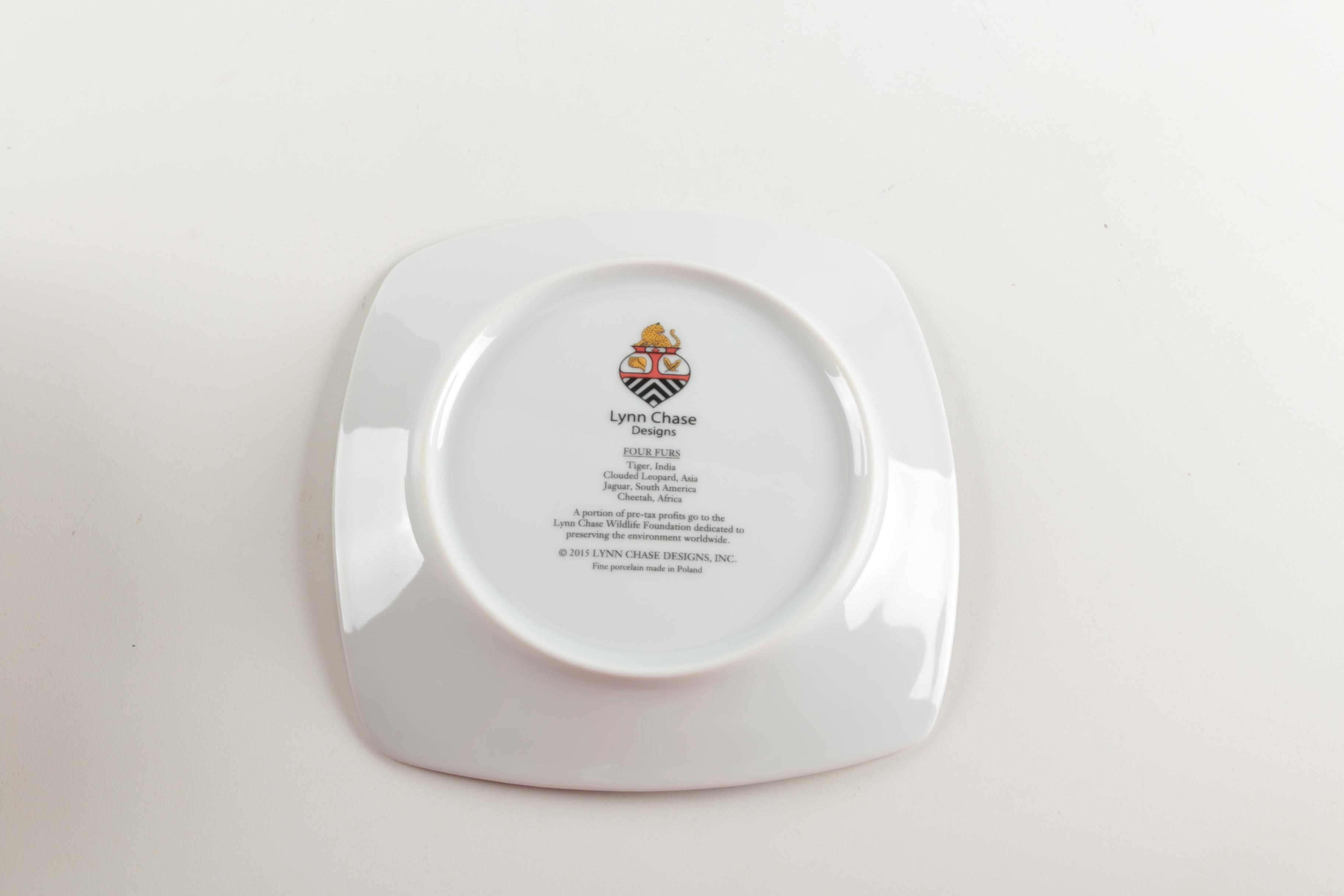 Lynn Chase Designs "Four Furs" Plate Set