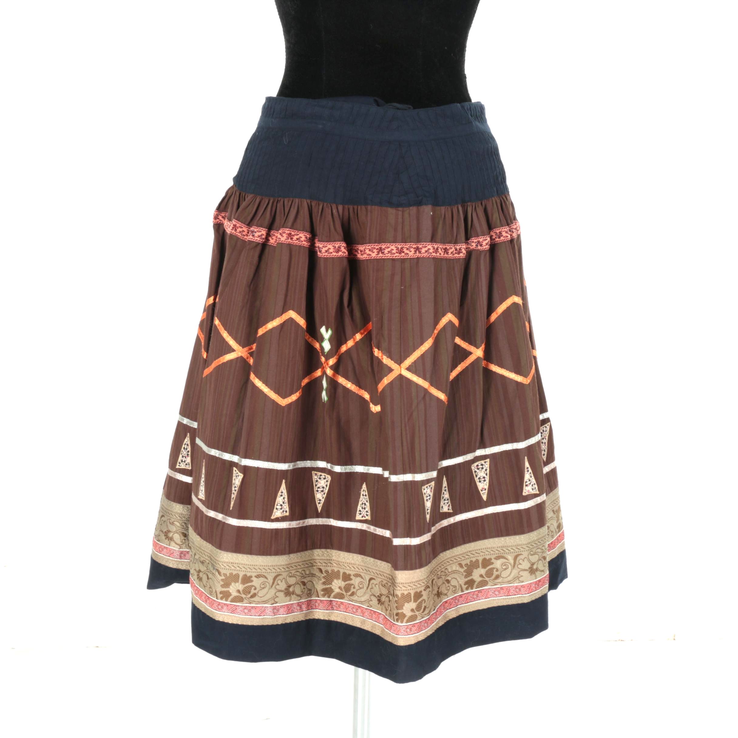 Women's Matty M Mixed Media Skirt