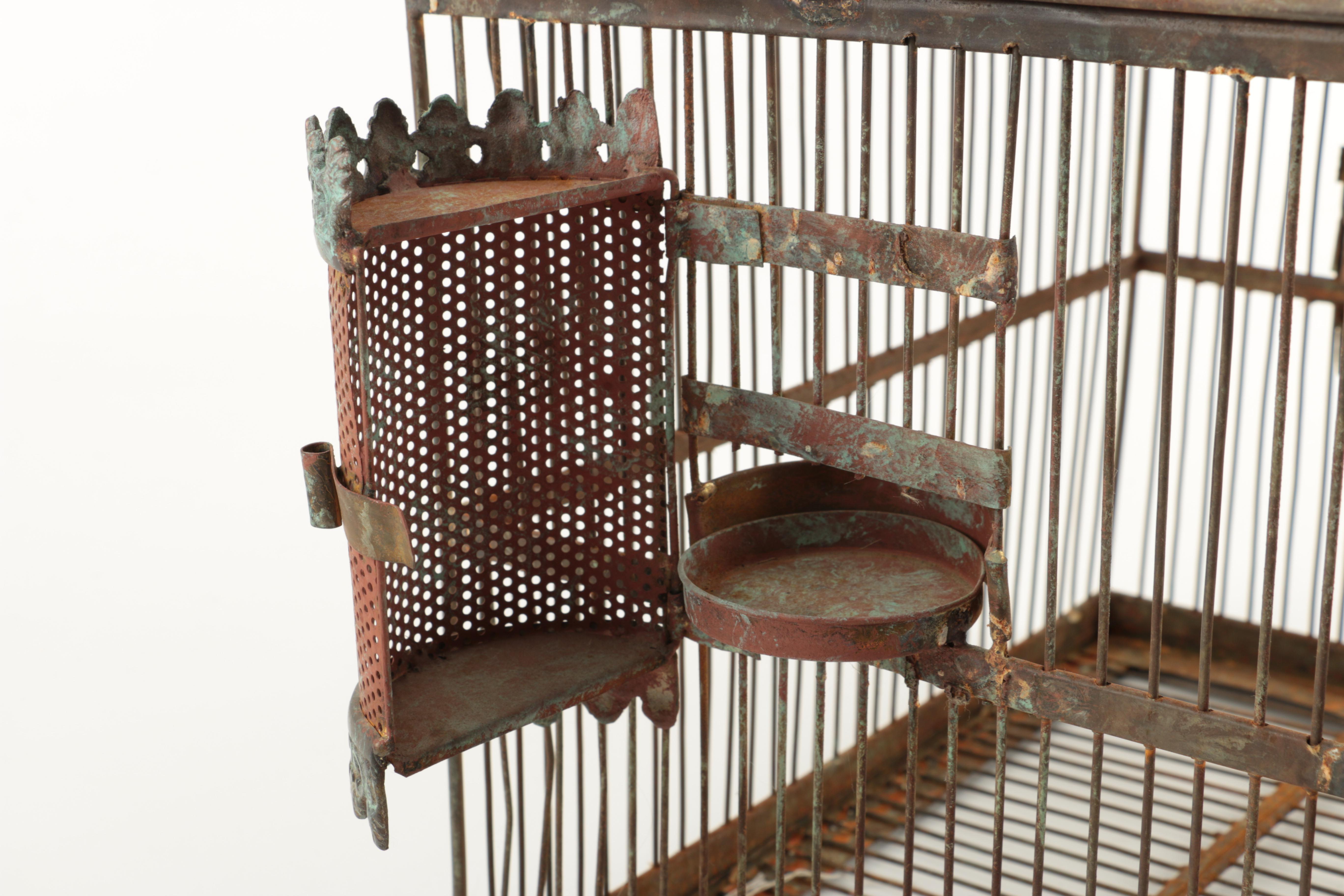 Vintage Metal Wire Birdcage