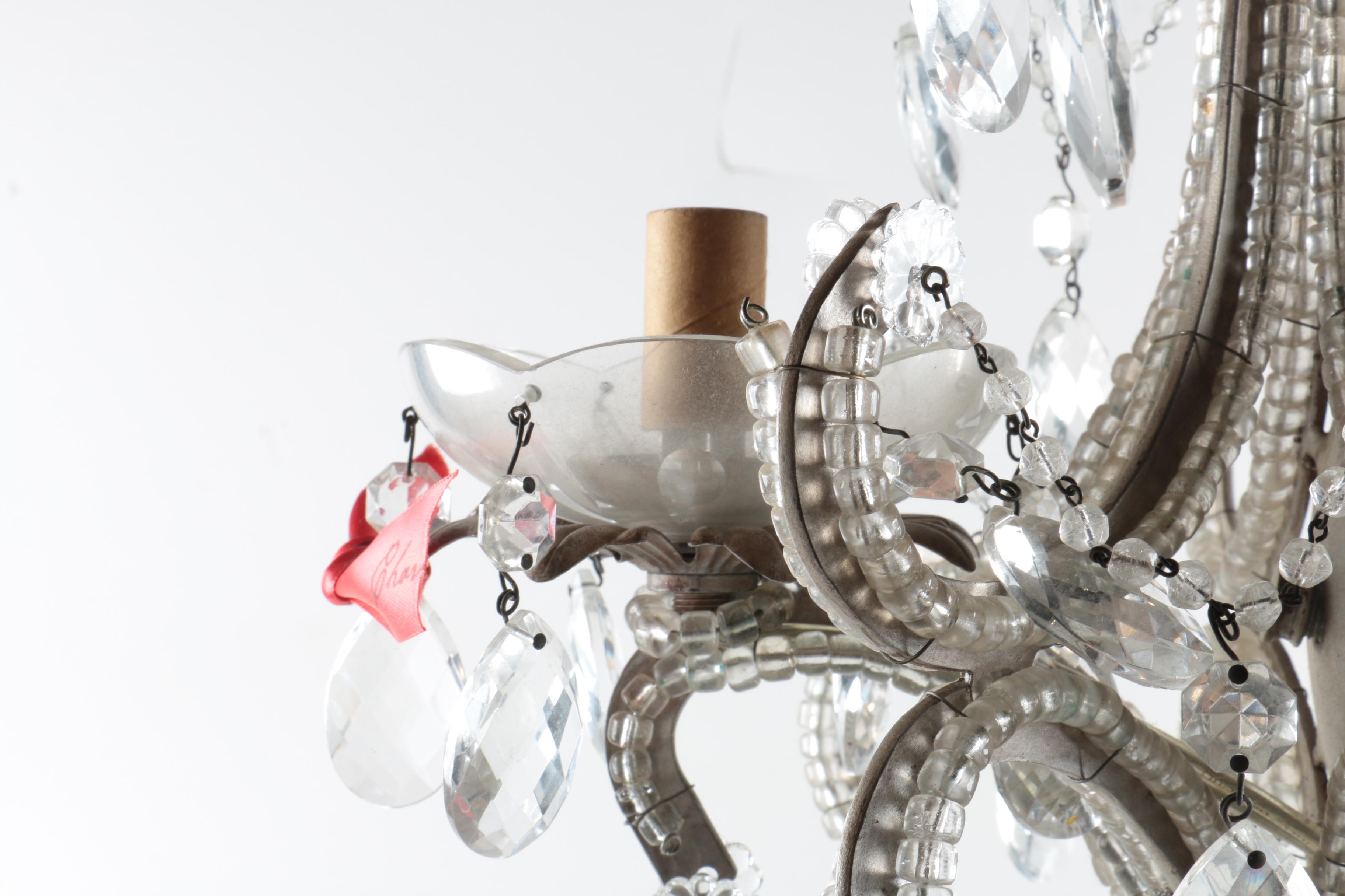 Glass Venetian Style Chandelier