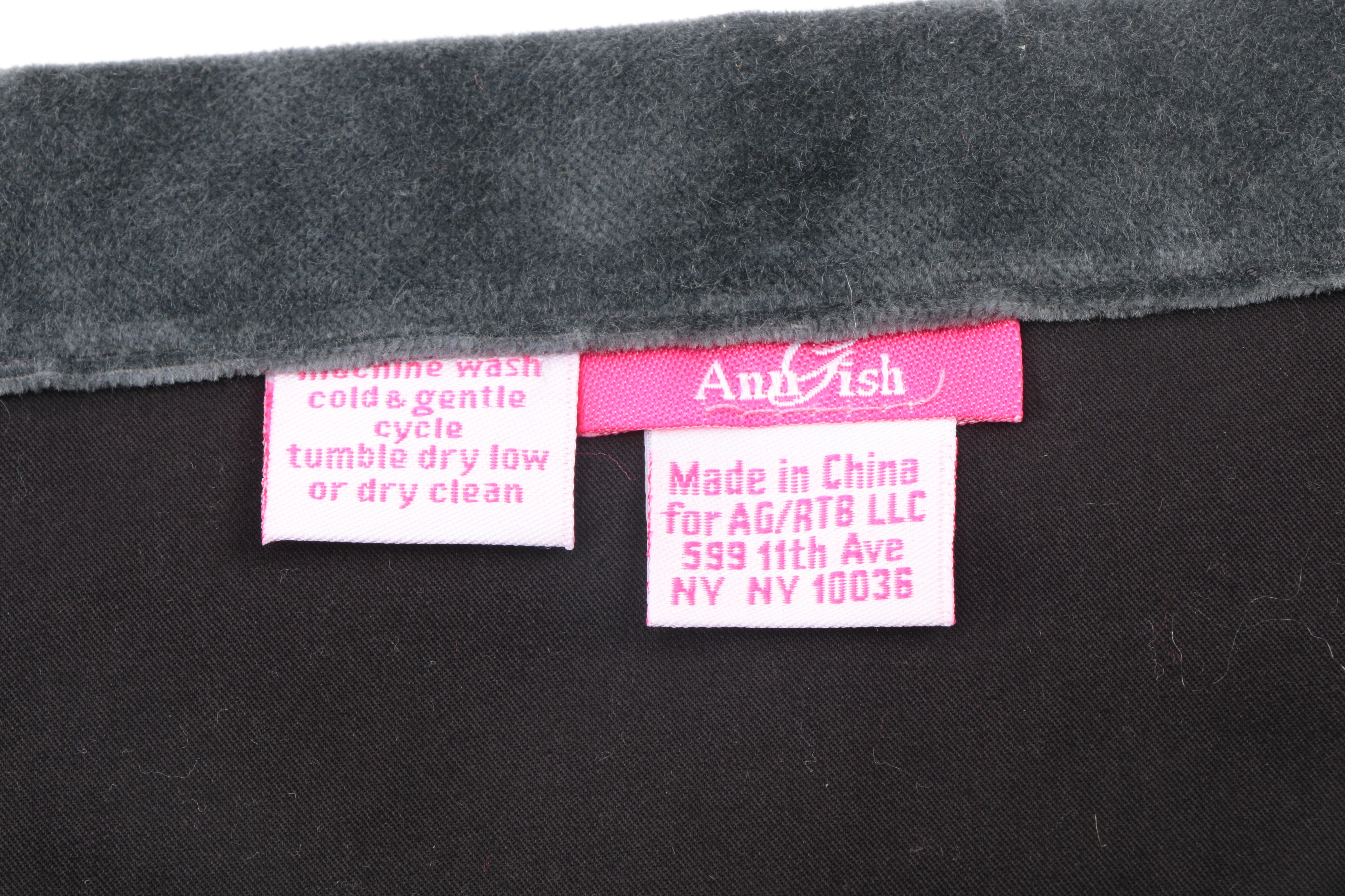 Set of Ann Gish Quilted Velvet Placemats