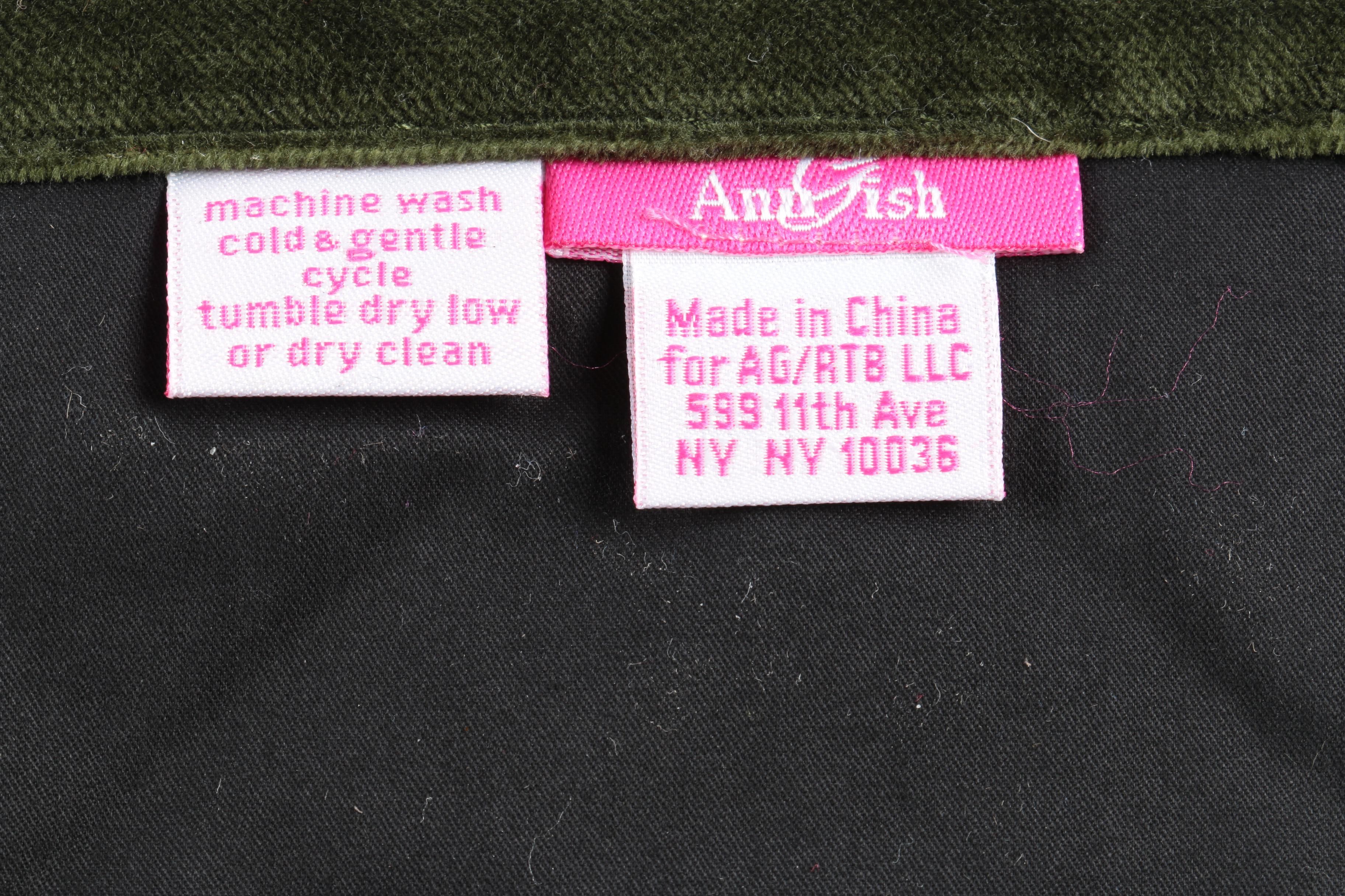 Set of Ann Gish Quilted Velvet Placemats