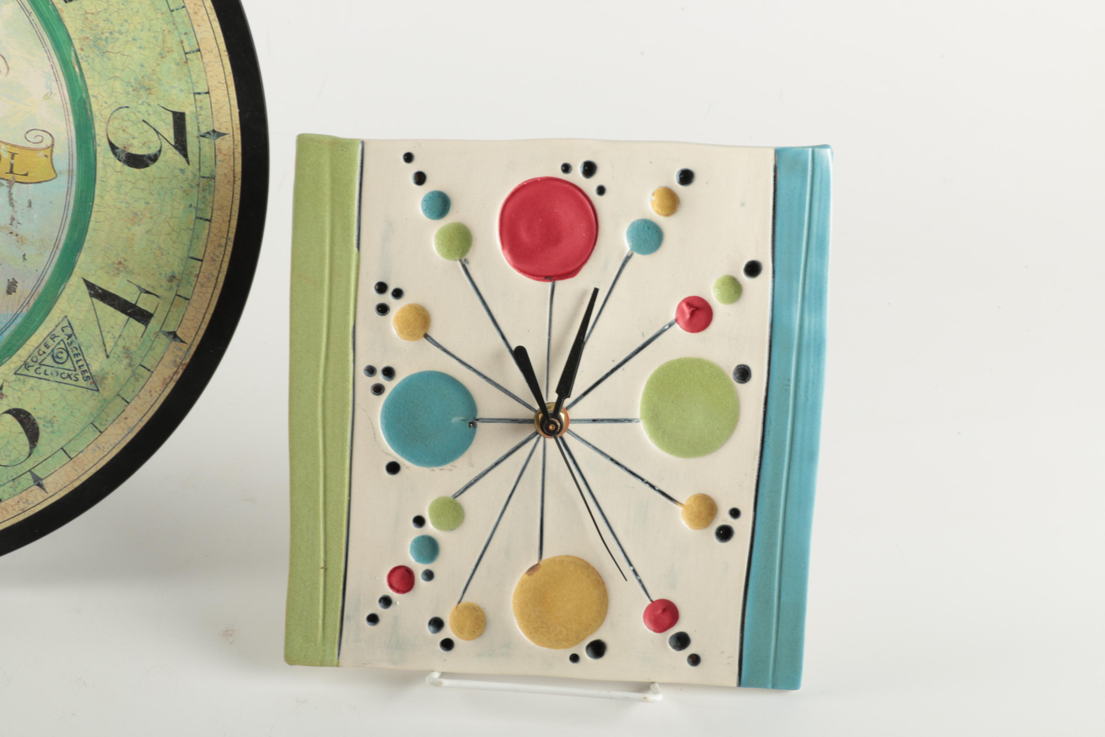 Contemporary Wall Clocks featuring Roger Lascelles