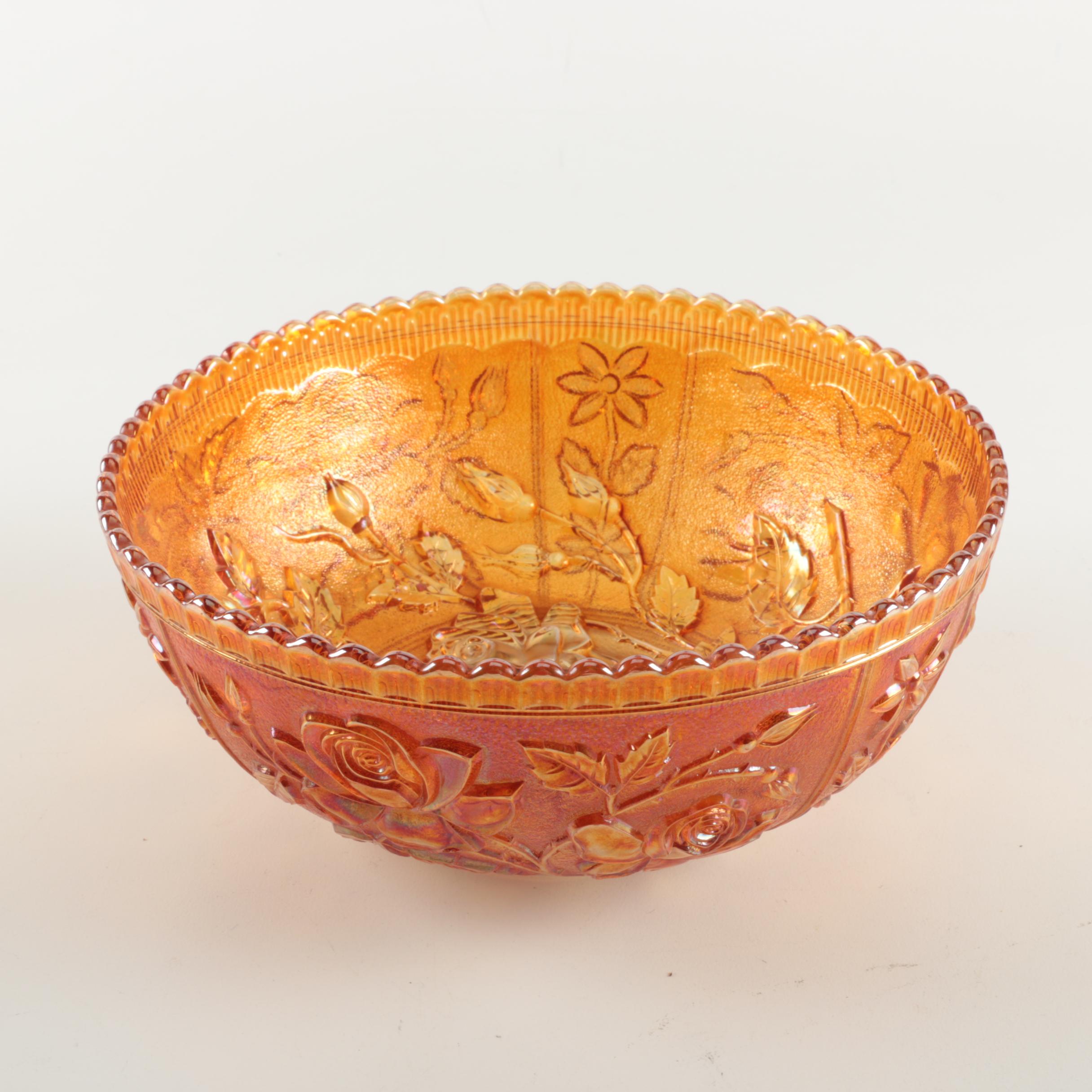 Carnival Glass Serving Bowl