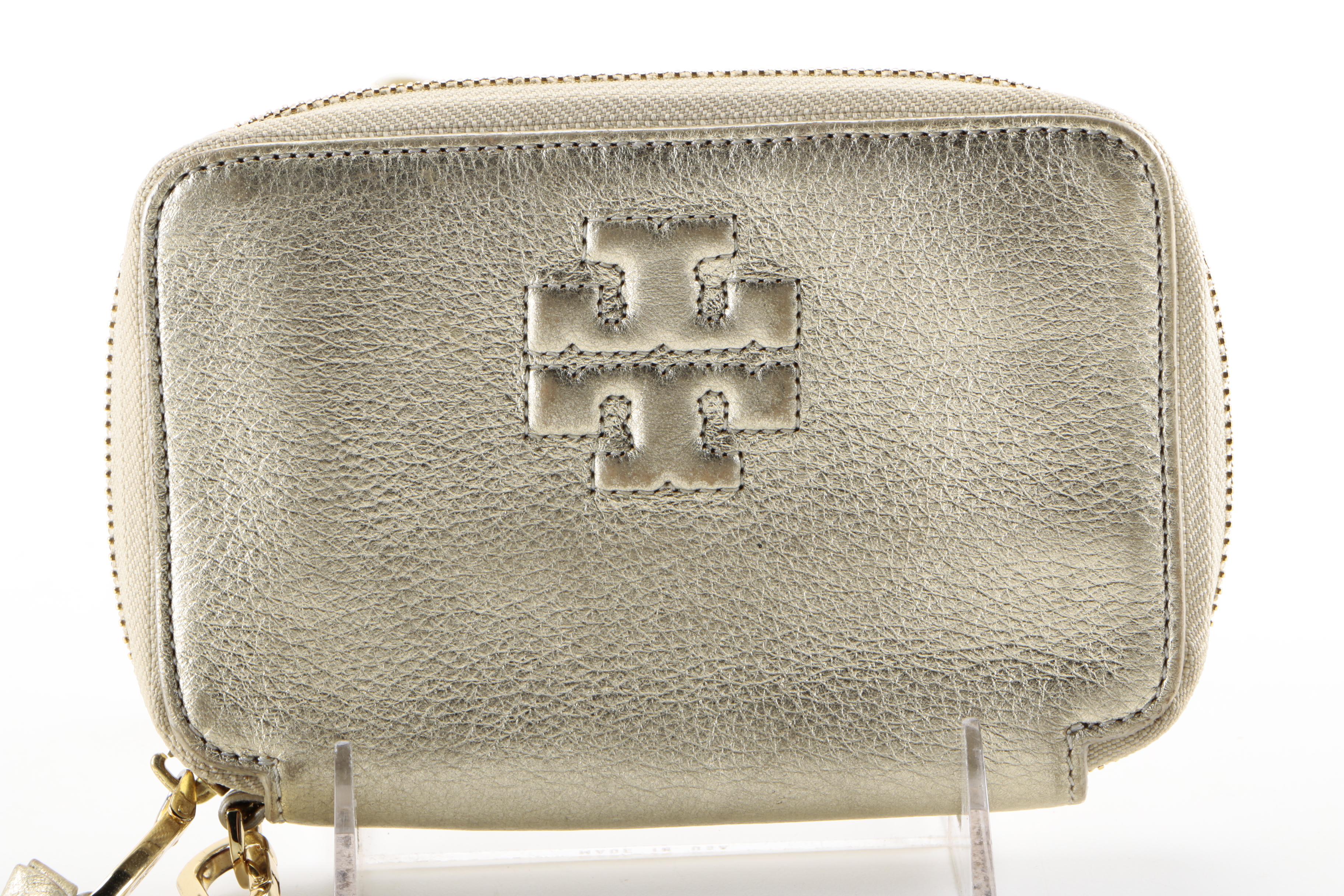 Tory Burch Metallic Wristlet
