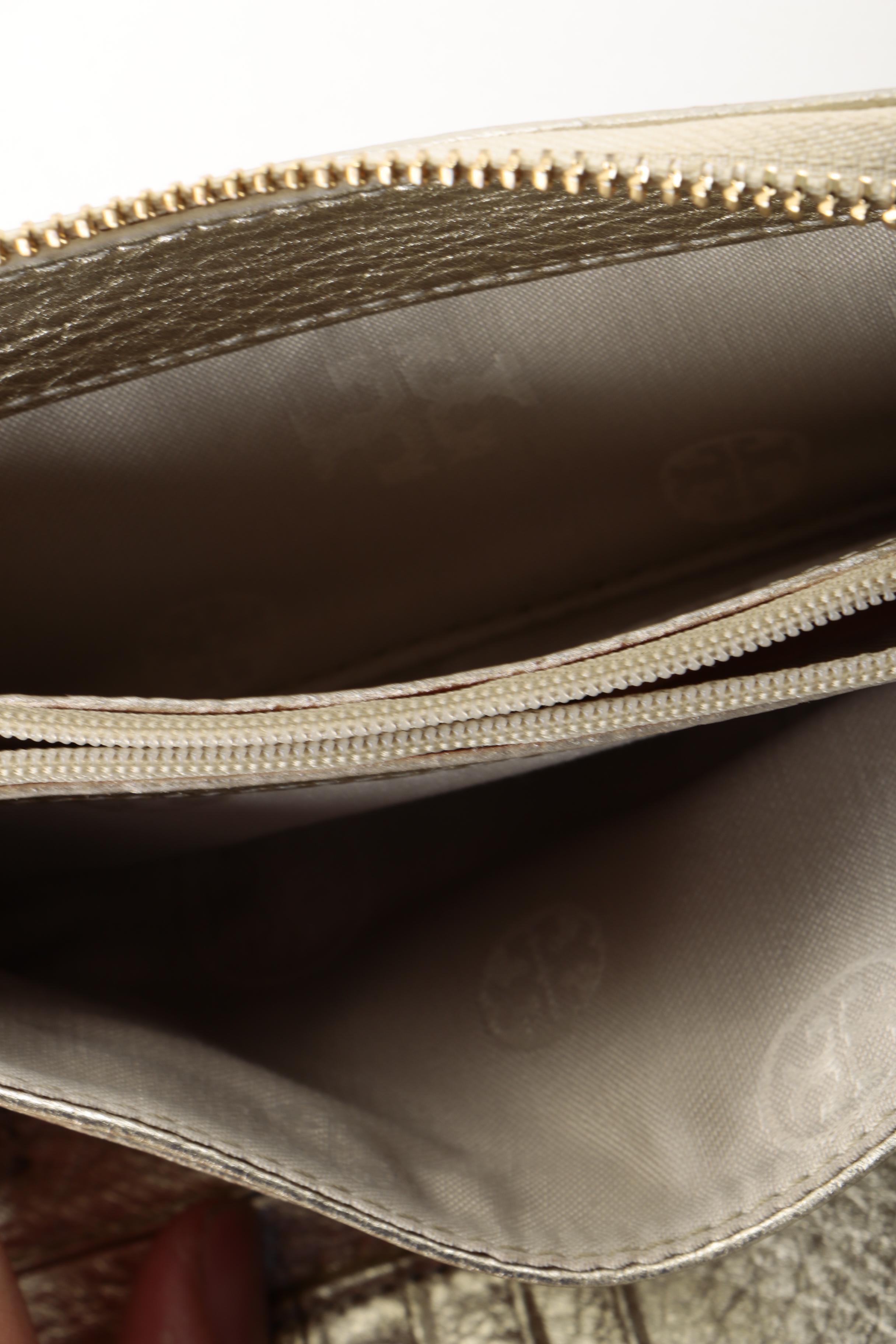 Tory Burch Metallic Wristlet