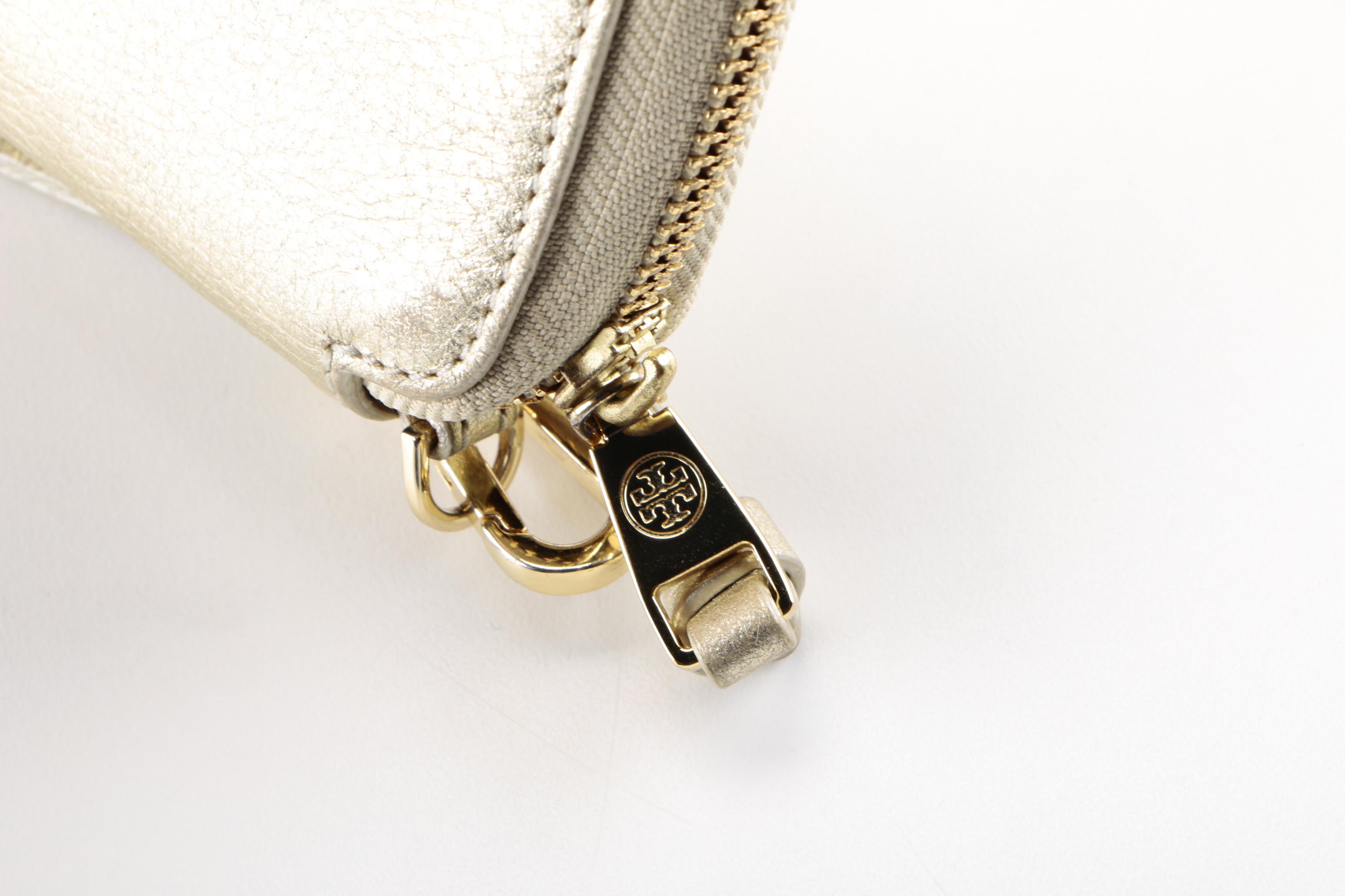 Tory Burch Metallic Wristlet