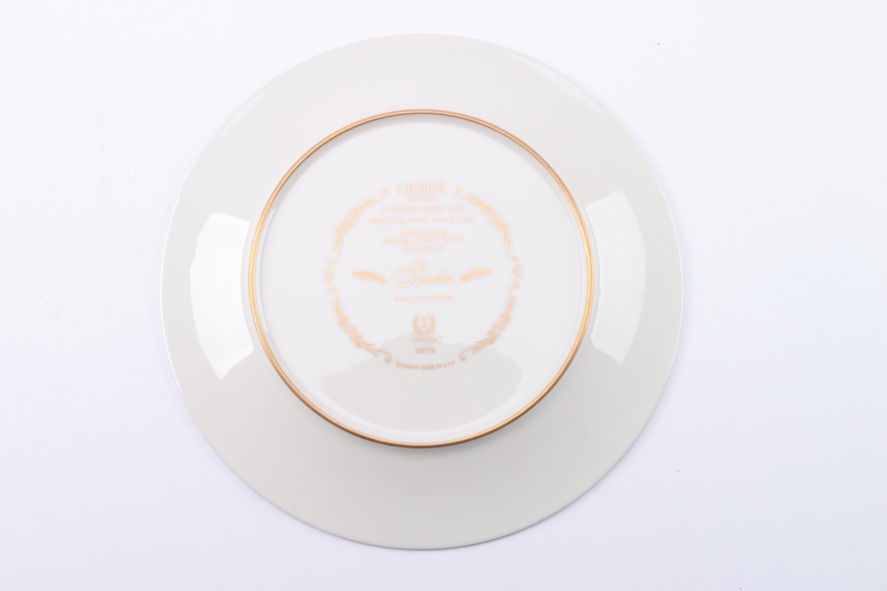 Lenox "Boehm Woodland Wildlife" Decorative Plates