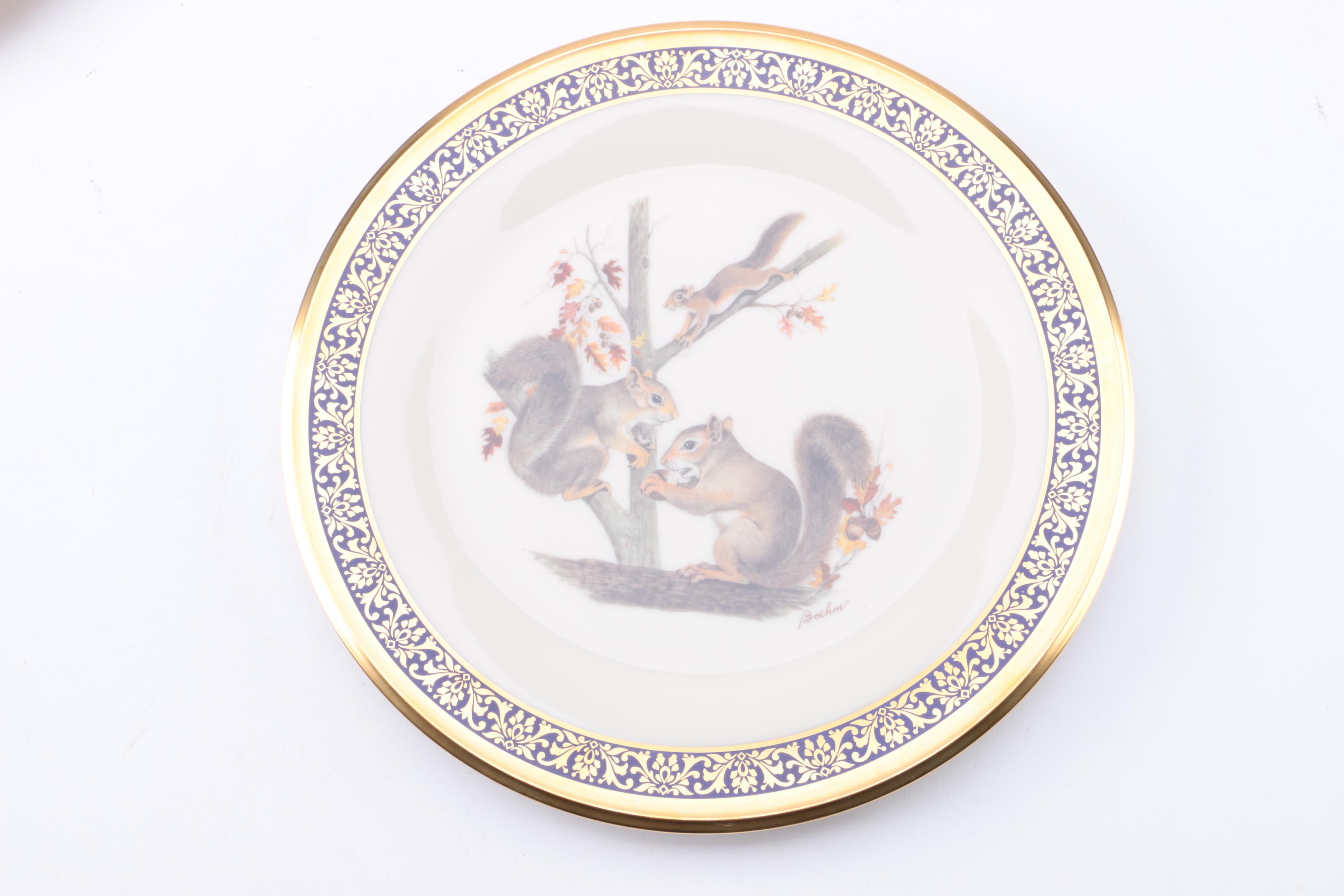 Lenox "Boehm Woodland Wildlife" Decorative Plates