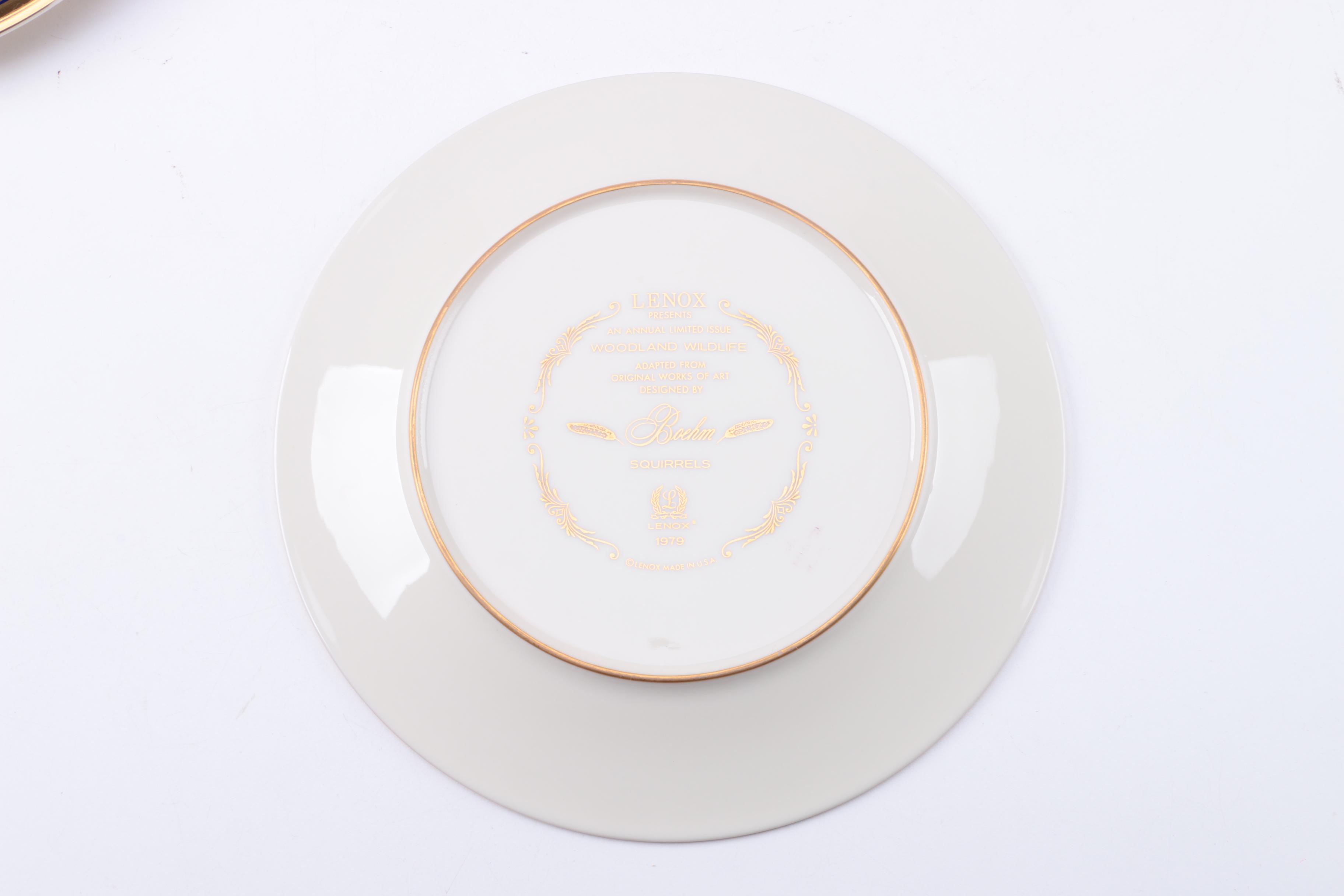 Lenox "Boehm Woodland Wildlife" Decorative Plates