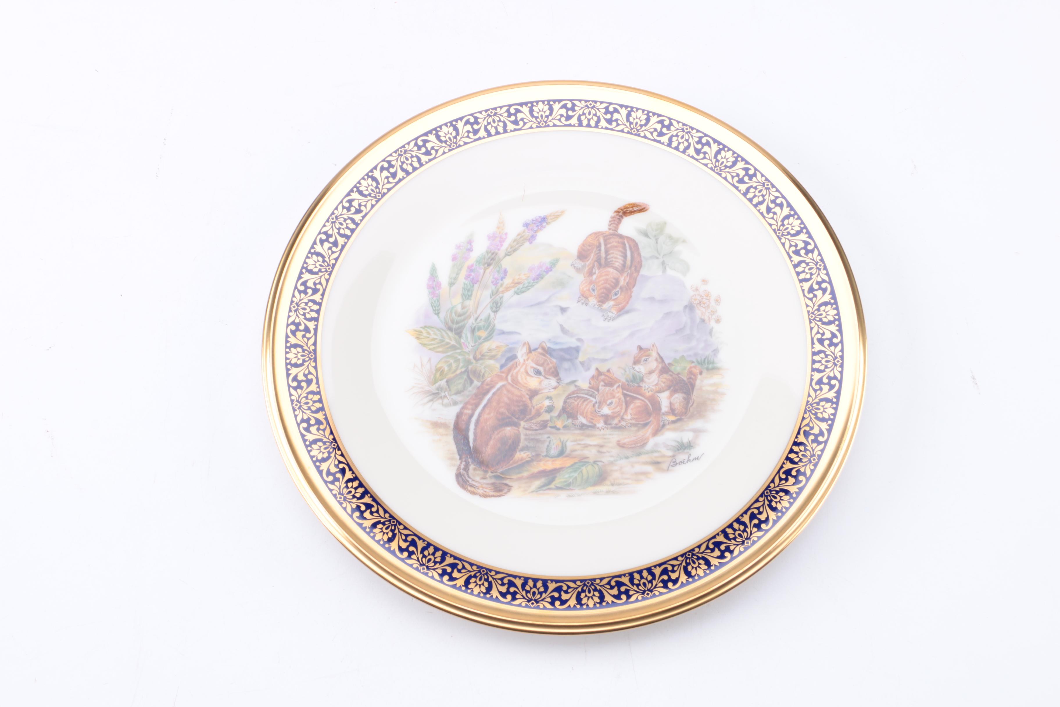 Lenox "Boehm Woodland Wildlife" Decorative Plates